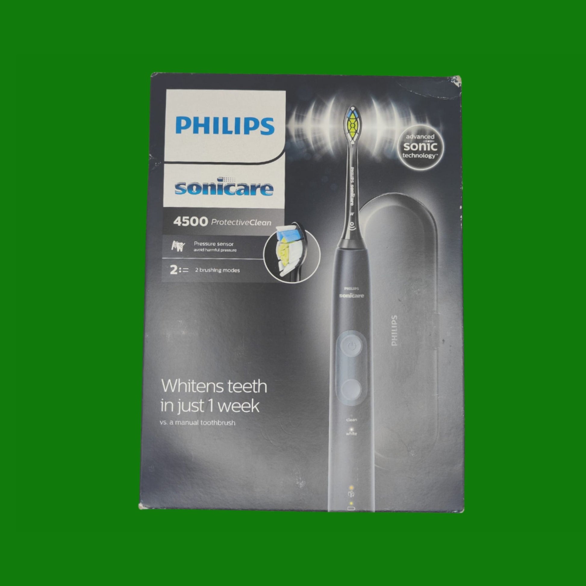 Philips Sonicare ProtectiveClean 4500 spazzolino elettrico, spazzolino sonico con 2 modalità di spazzolamento,