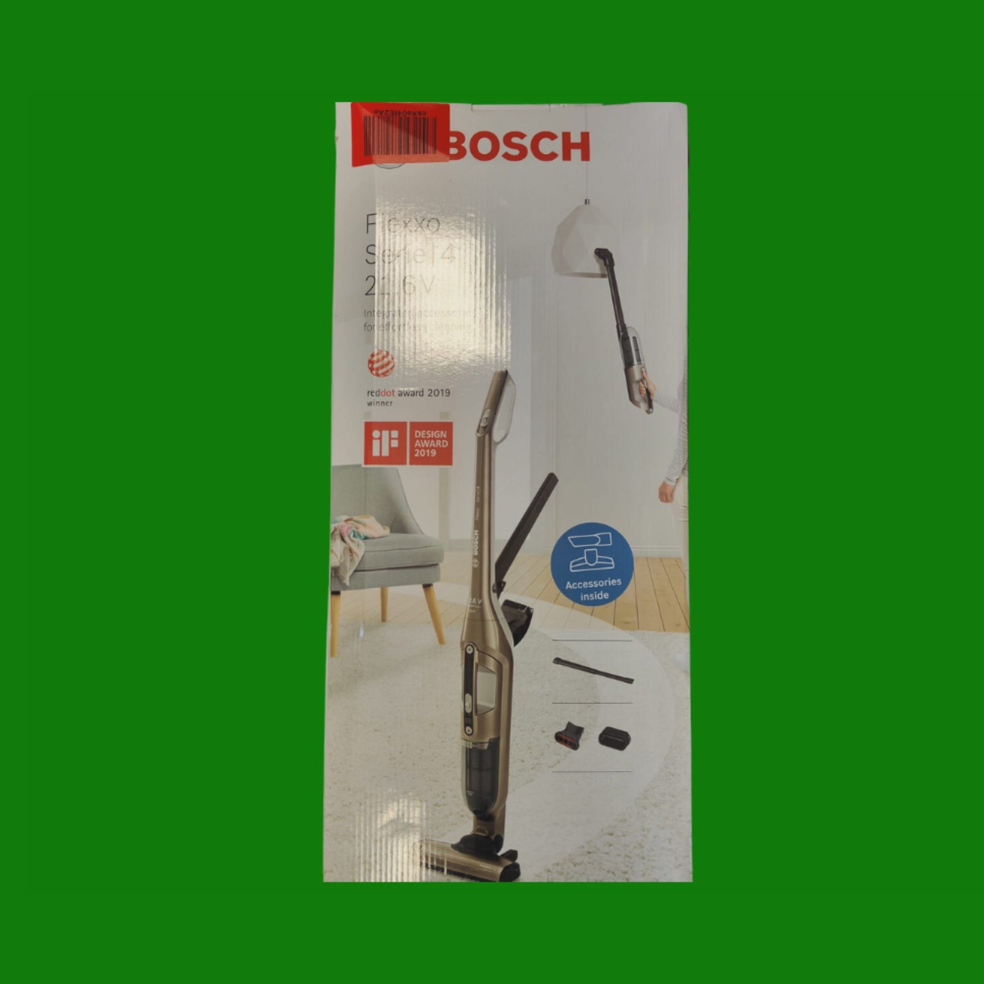 Bosch Serie 4 Flexxo 21.6V Aspirapolvere a Batteria - Marrone