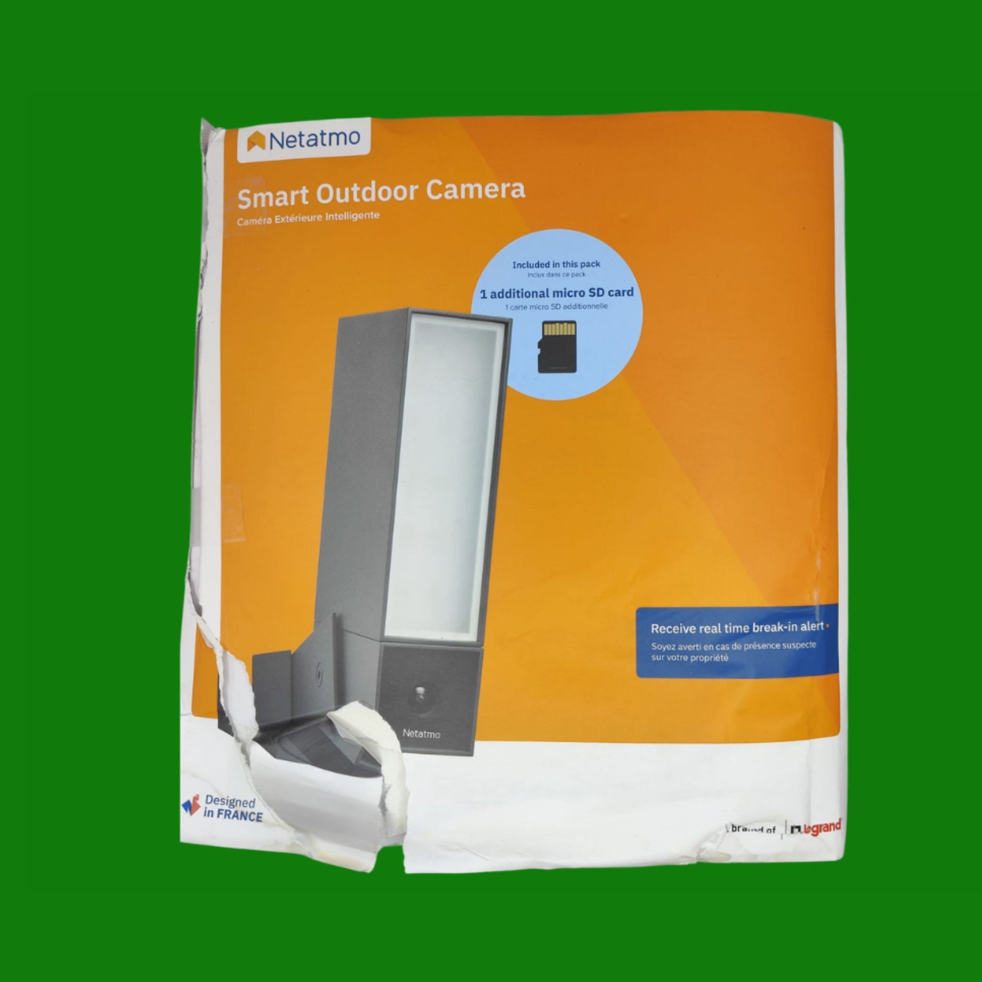 Netatmo Telecamera WIFI Esterno, Luce Integrata 12W, Video HD 1080p 4MP,