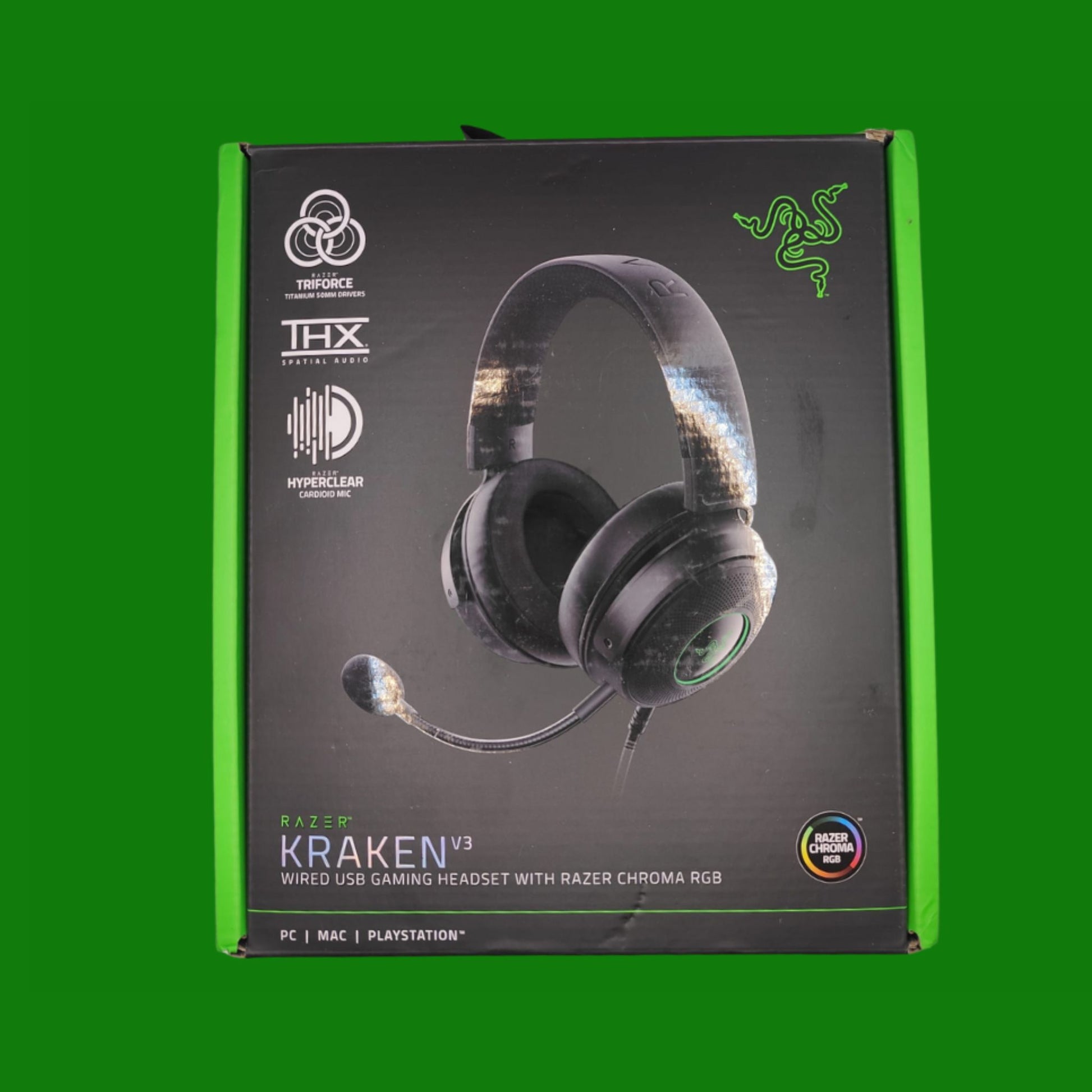 Razer Kraken V3 - Cuffie cablate USB da gaming con Razer Chroma RGB