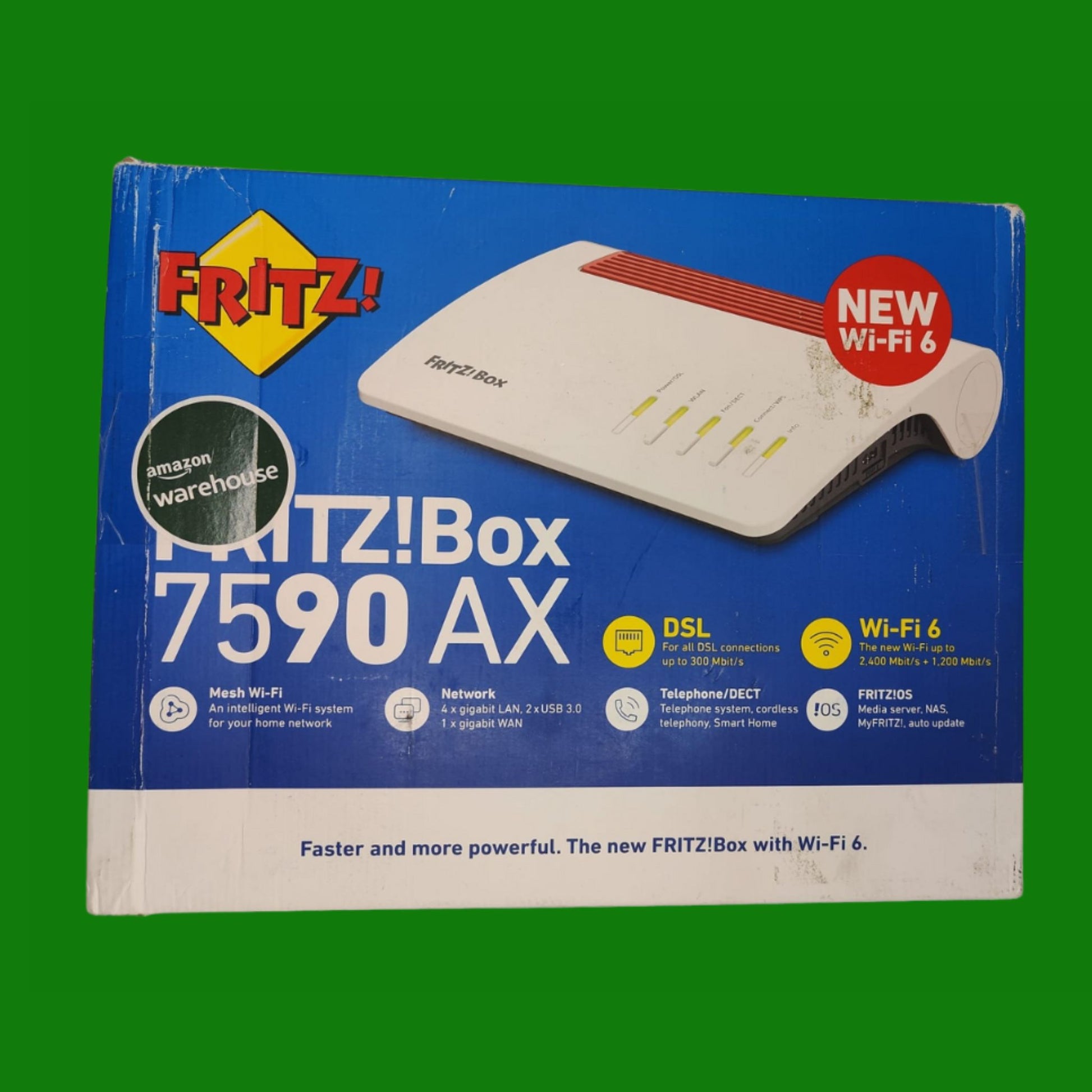 AVM FRITZ!Box 7590 AX Edition International, Modem Router Wi-Fi 6