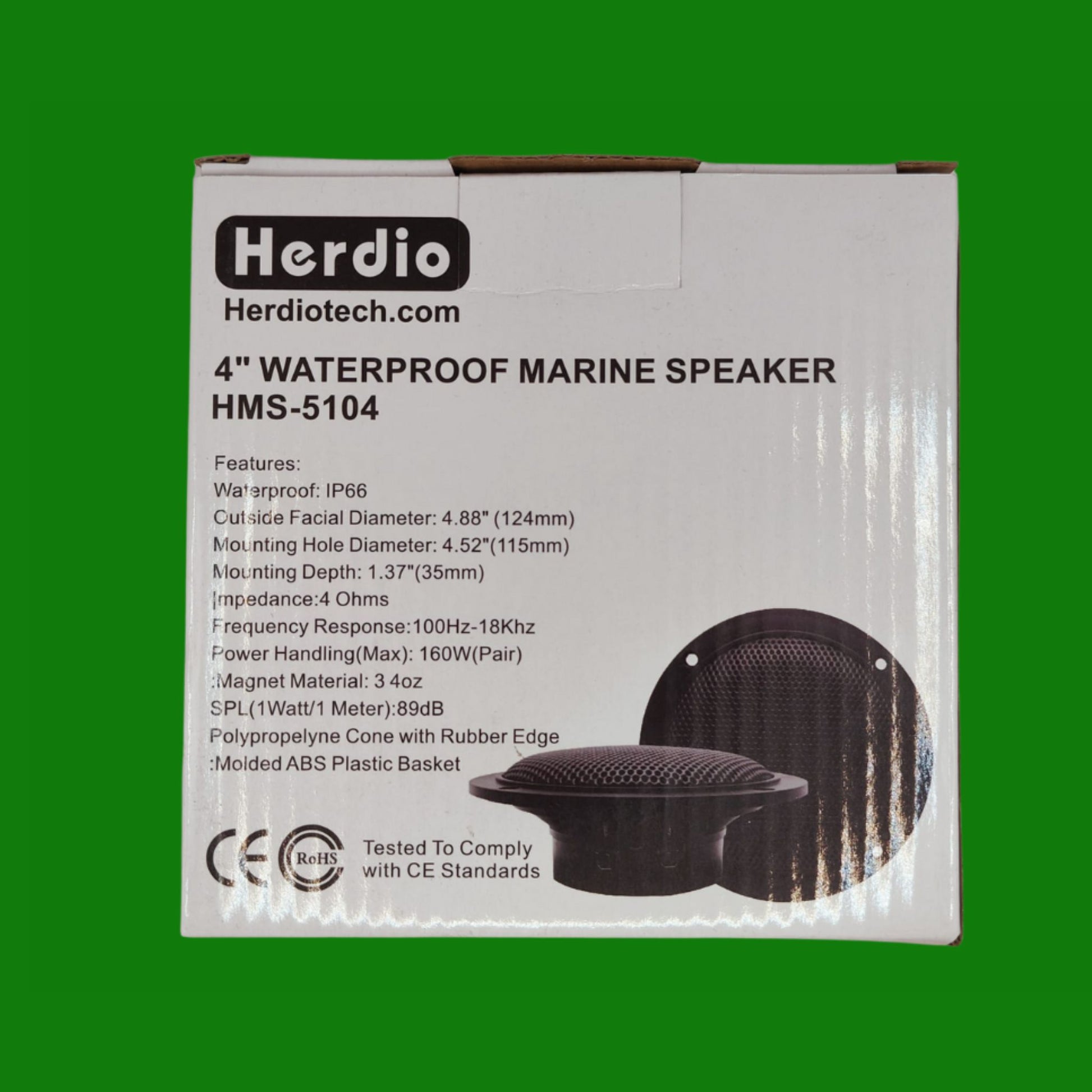 Herdio Hms-5104 Altoparlanti Da Soffitto Bluetooth Da 4" Colore Bianco