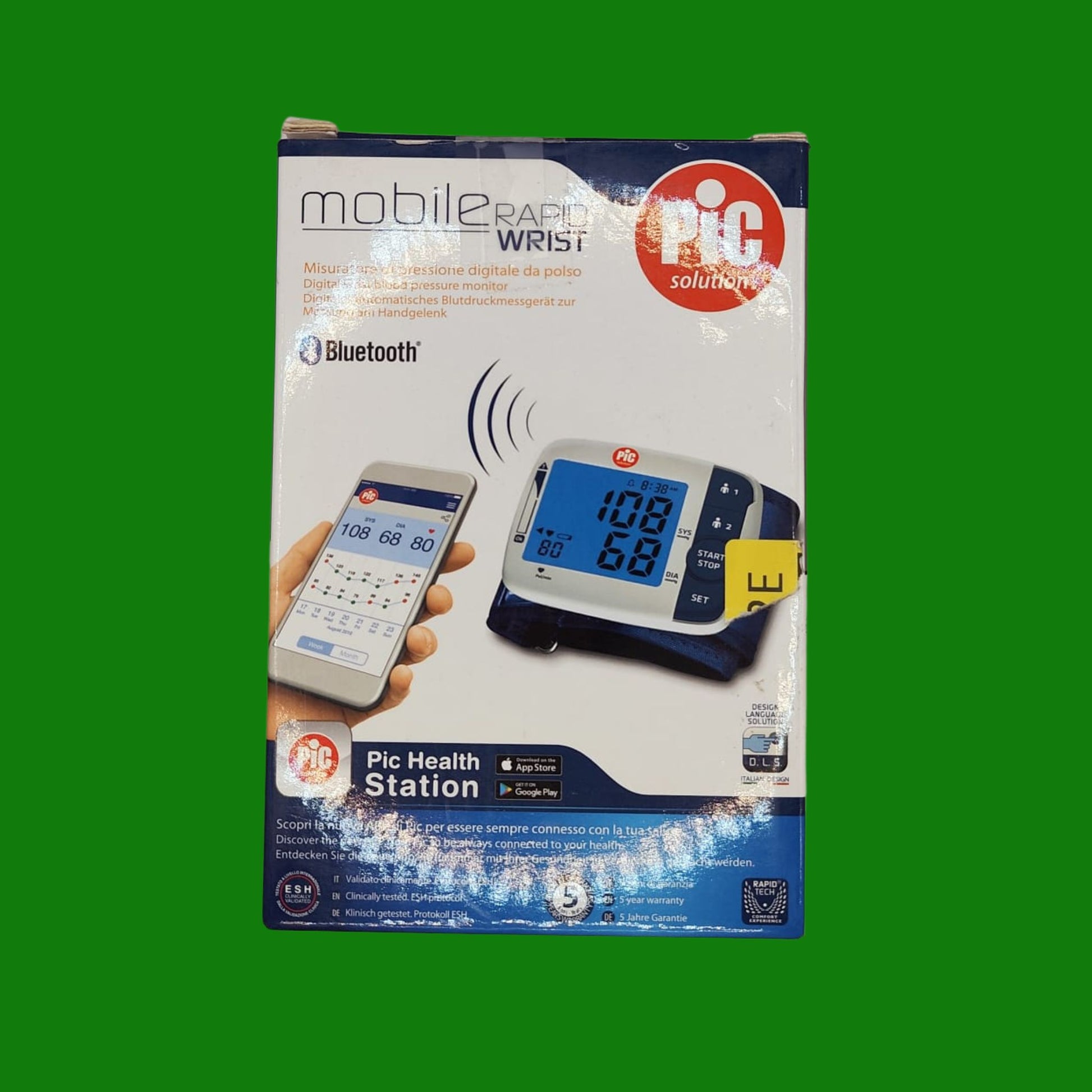 Pic Solution Mobilerapid Wrist Sfigmomanometro Digitale Da Polso