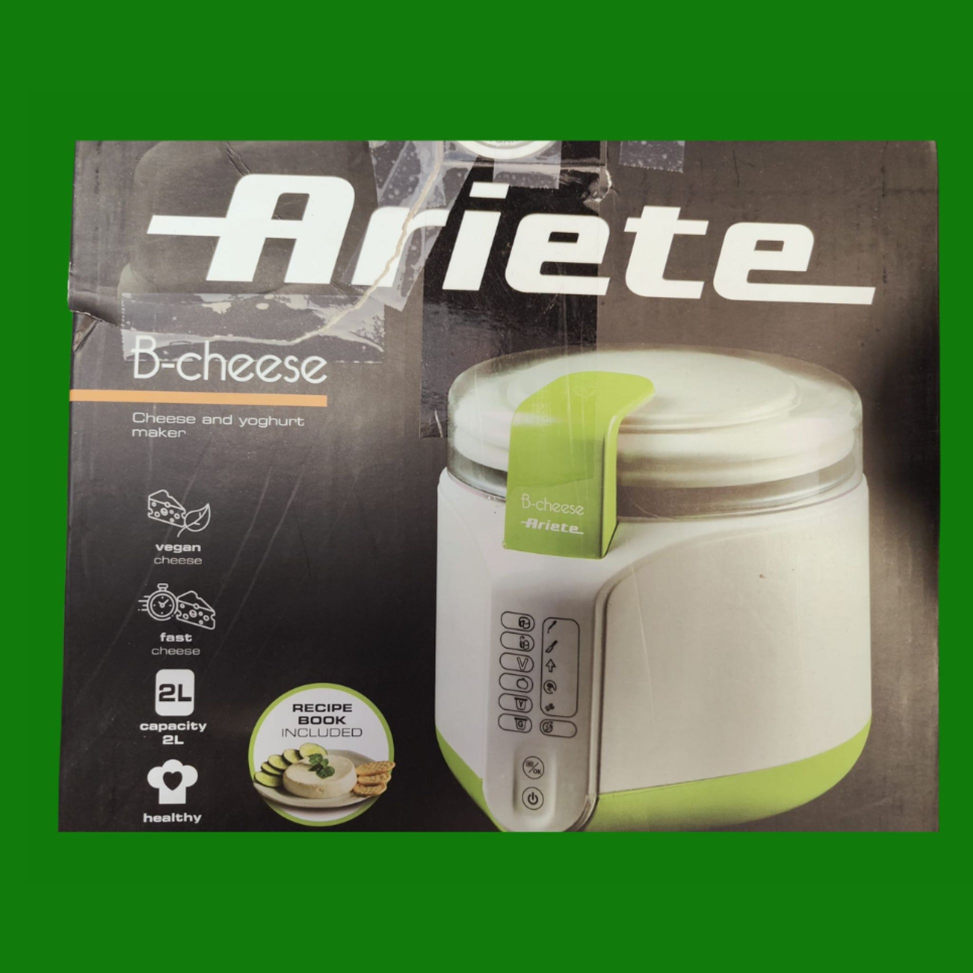 Ariete 615 B-Cheese - Macchina per Formaggio - Formaggio fatto in casa - Vegan e Senza Lattosio -