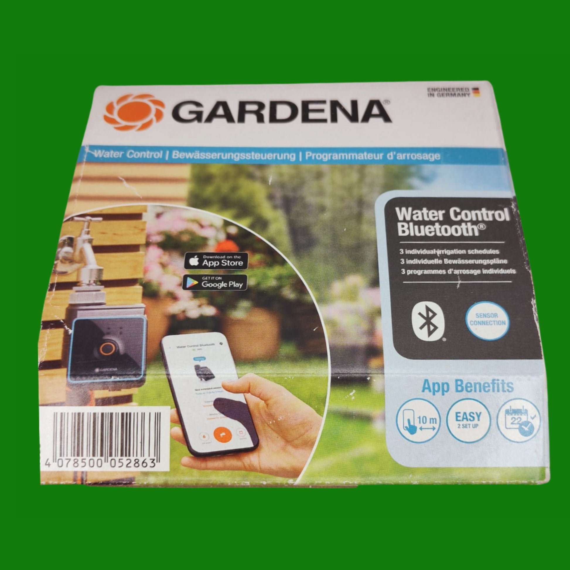 GARDENA Computer per irrigazione con app Bluetooth®: irrigazione automatica per giardino e balcone