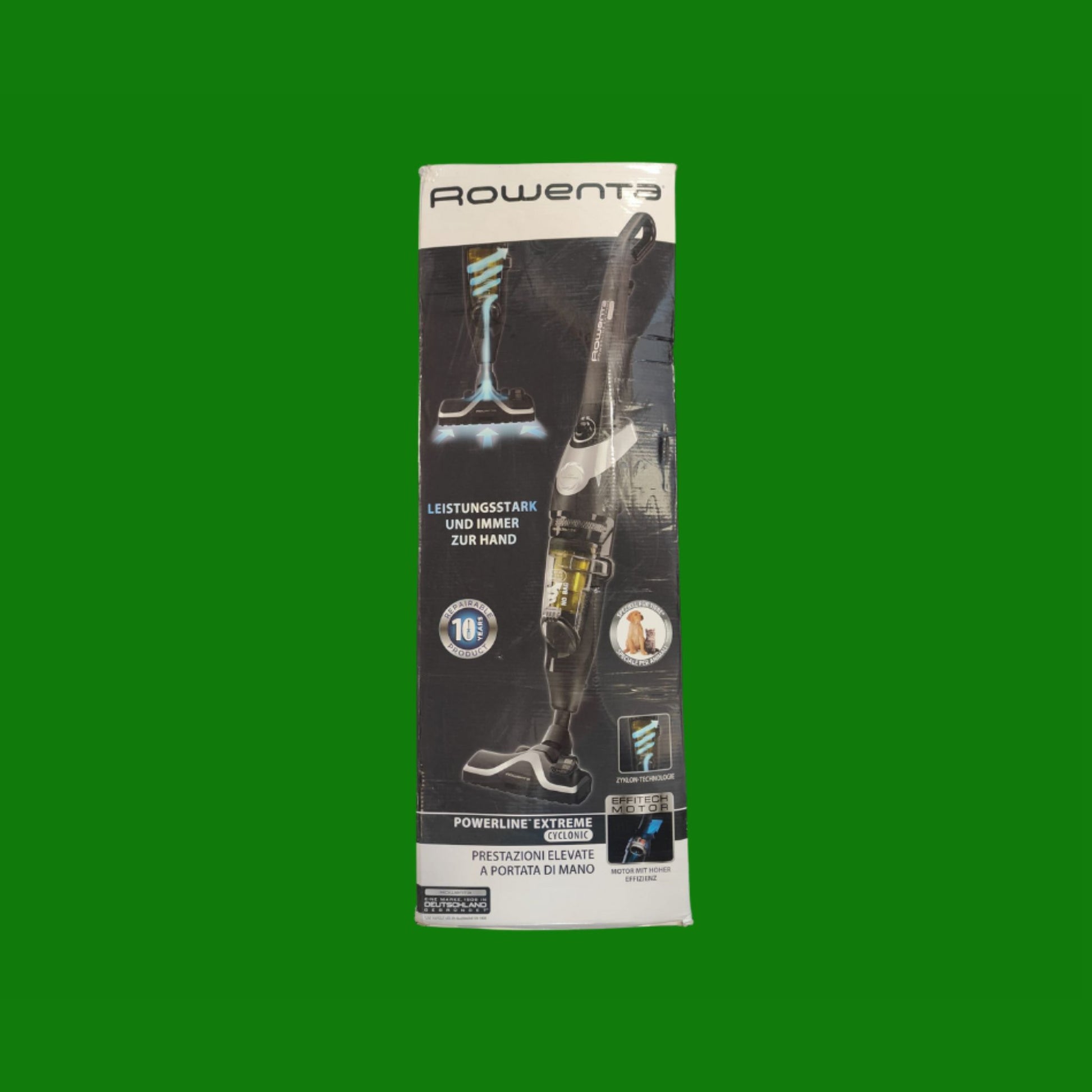 Rowenta Powerline Extreme Cyclonic Scopa Elettrica con Filo, Aspirapolvere Senza Sacco Multisuperficie con Kit Animal Care