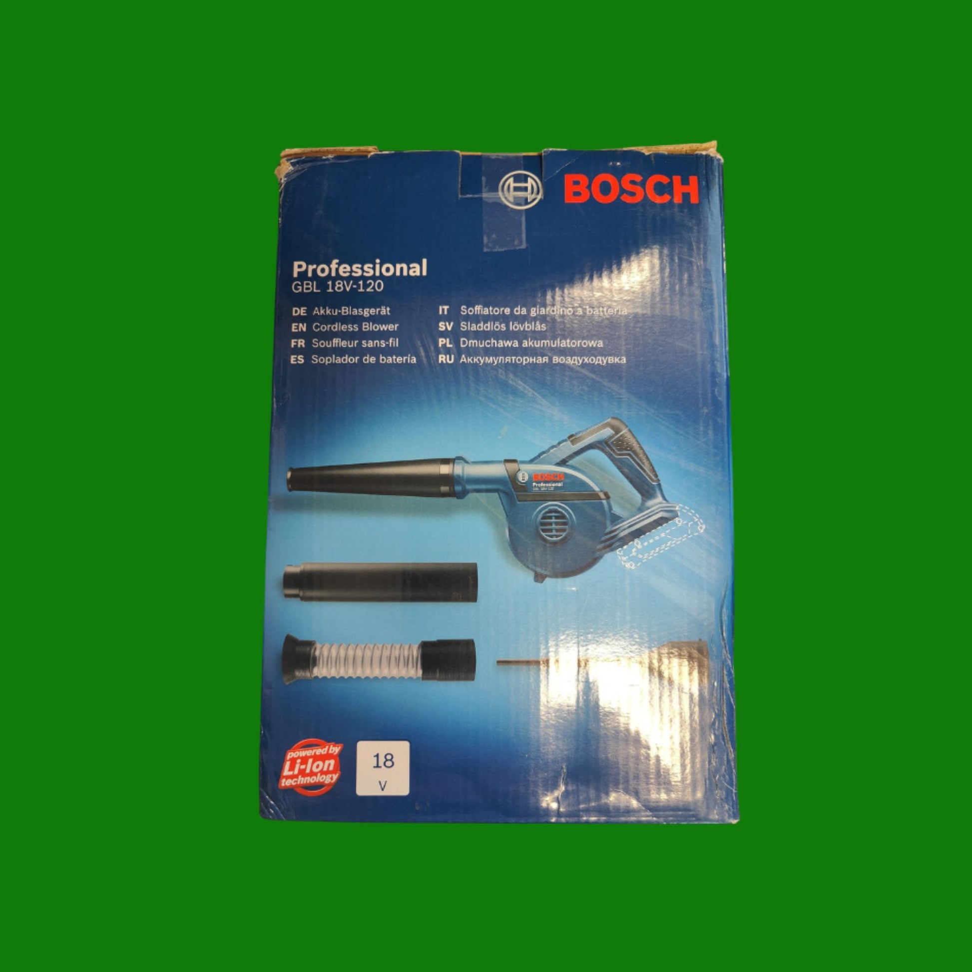 Bosch Professional 18V System Soffiatore a Batteria Gbl 18V-120 (senza Batterie e Caricabatteria)