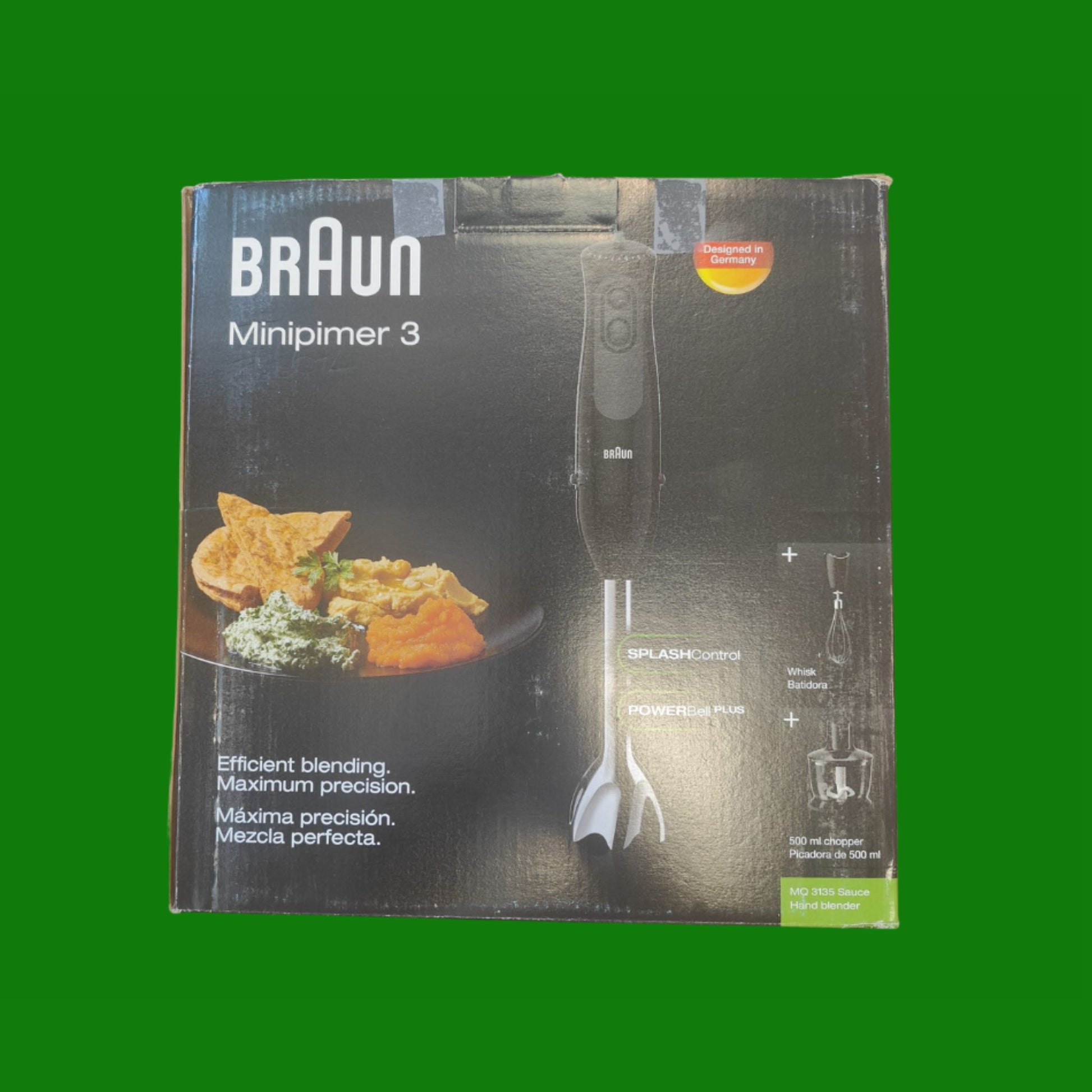 Braun MultiQuick 3 MQ30.202M MINIPIMER CON 5 ANNI DI ASSISTENZA, Frullatore ad Immersione ECO SOSTENIBILE