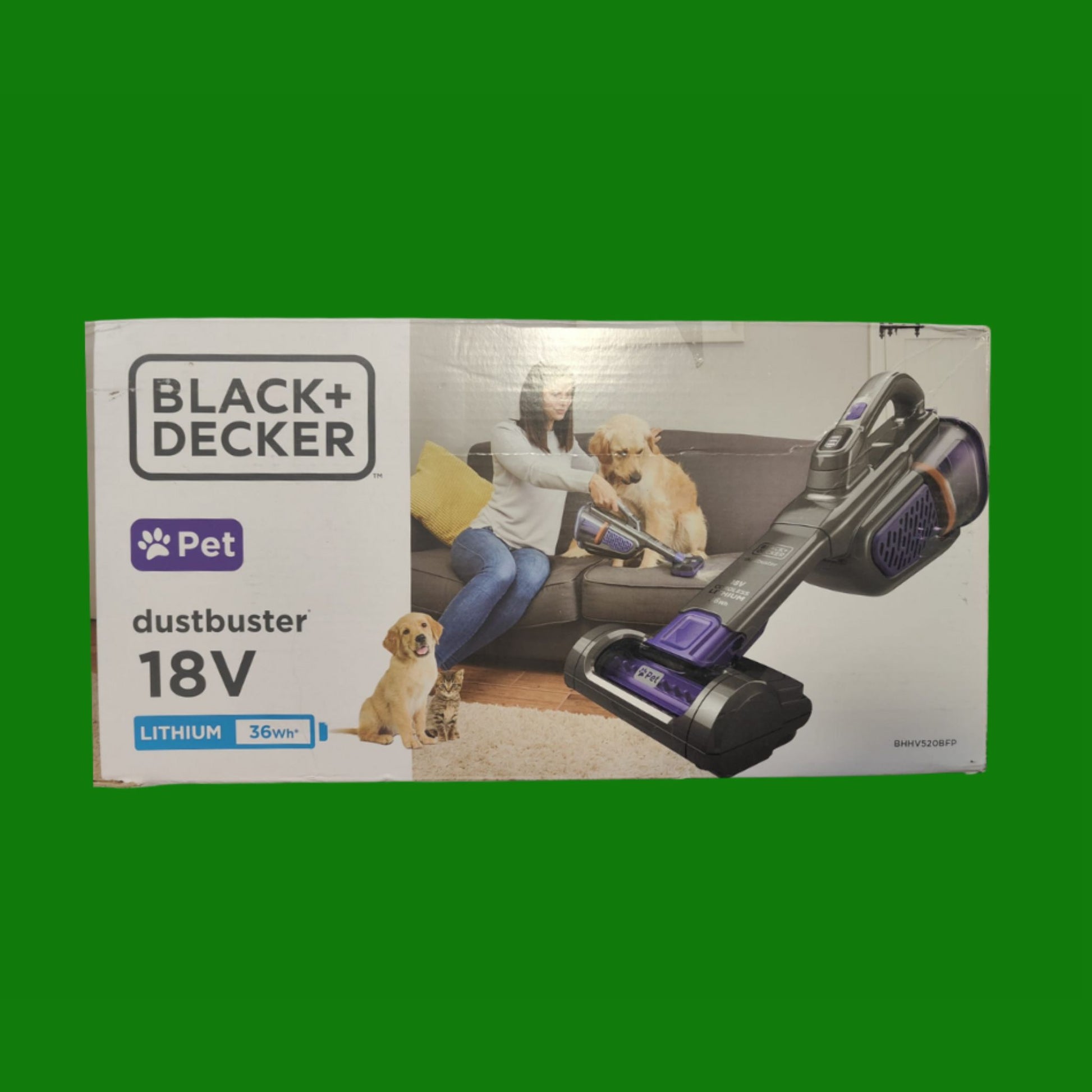 BLACK+DECKER dustbuster Gen 11 Pet 18V 2.0AH con Base di Ricarica Aspirapolvere Portatile