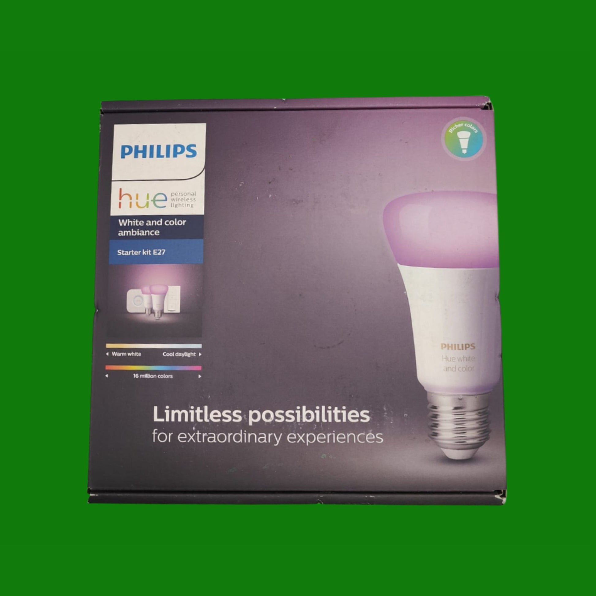 Philips Hue Color 929002216806 Bulbr - Kit di base per colori e switch