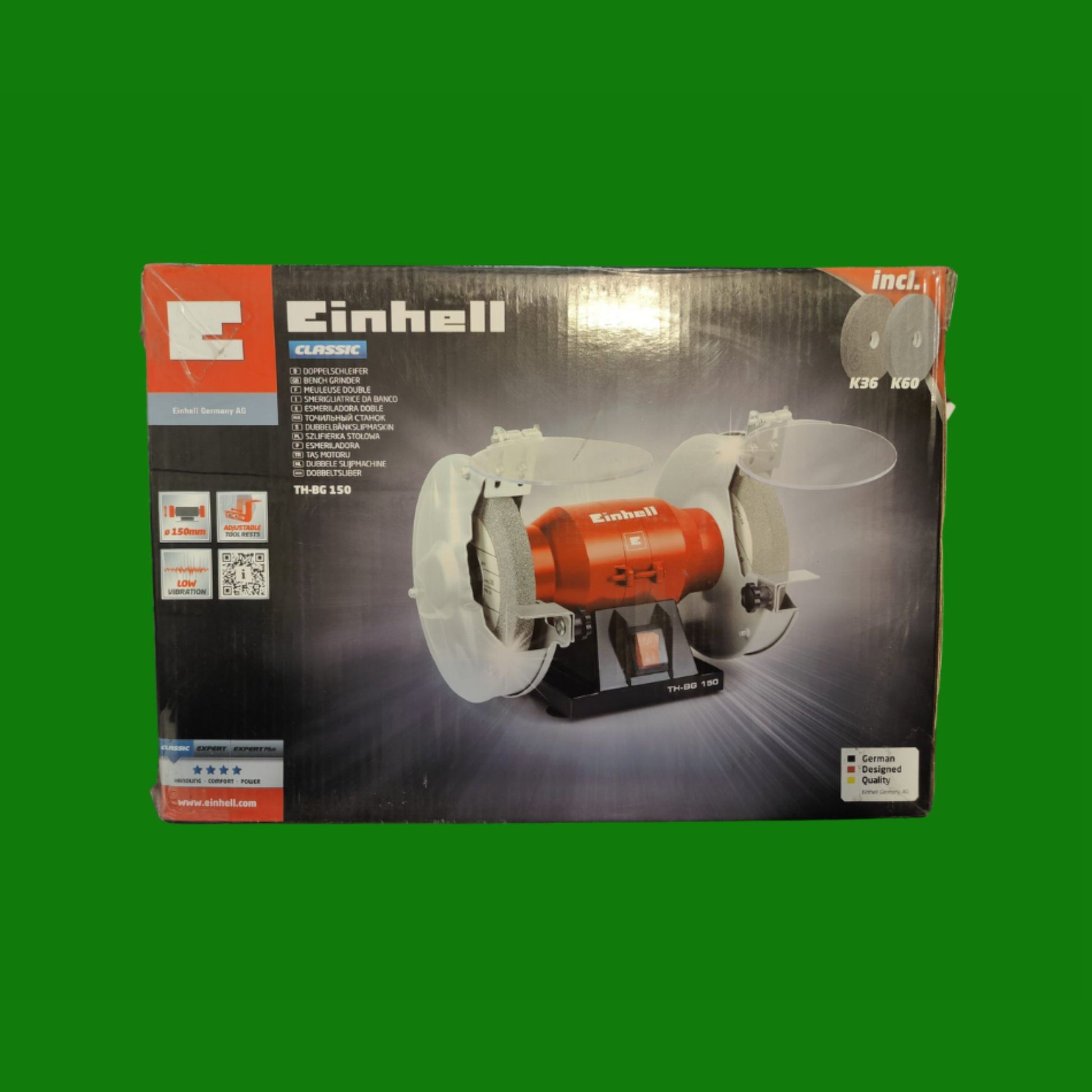 Einhell 4412570 TH-Bg 150 Smerigliatrice da Banco