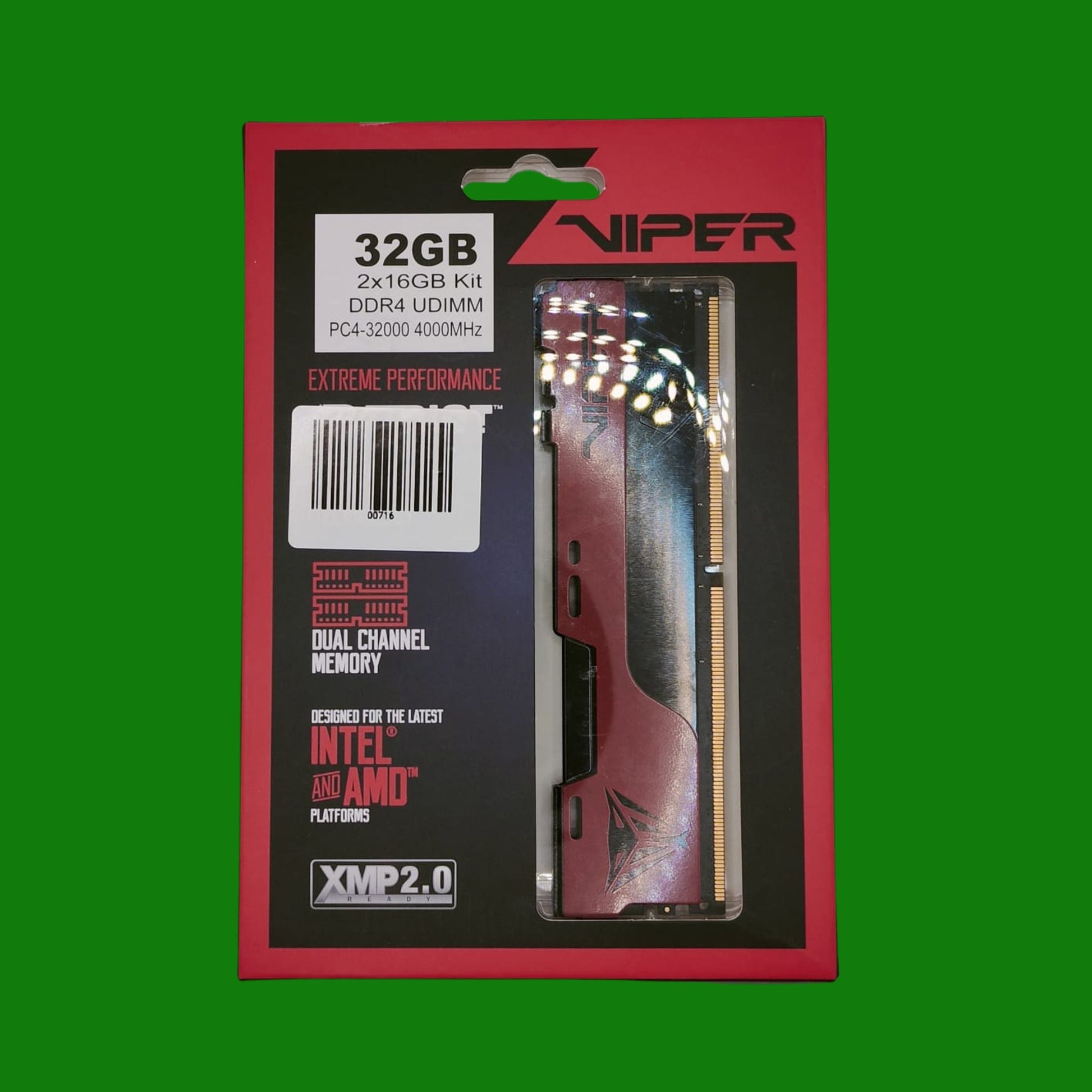 Patriot Memory Viper Elite II DDR4 4000 32GB (2x16GB) C20 Kit