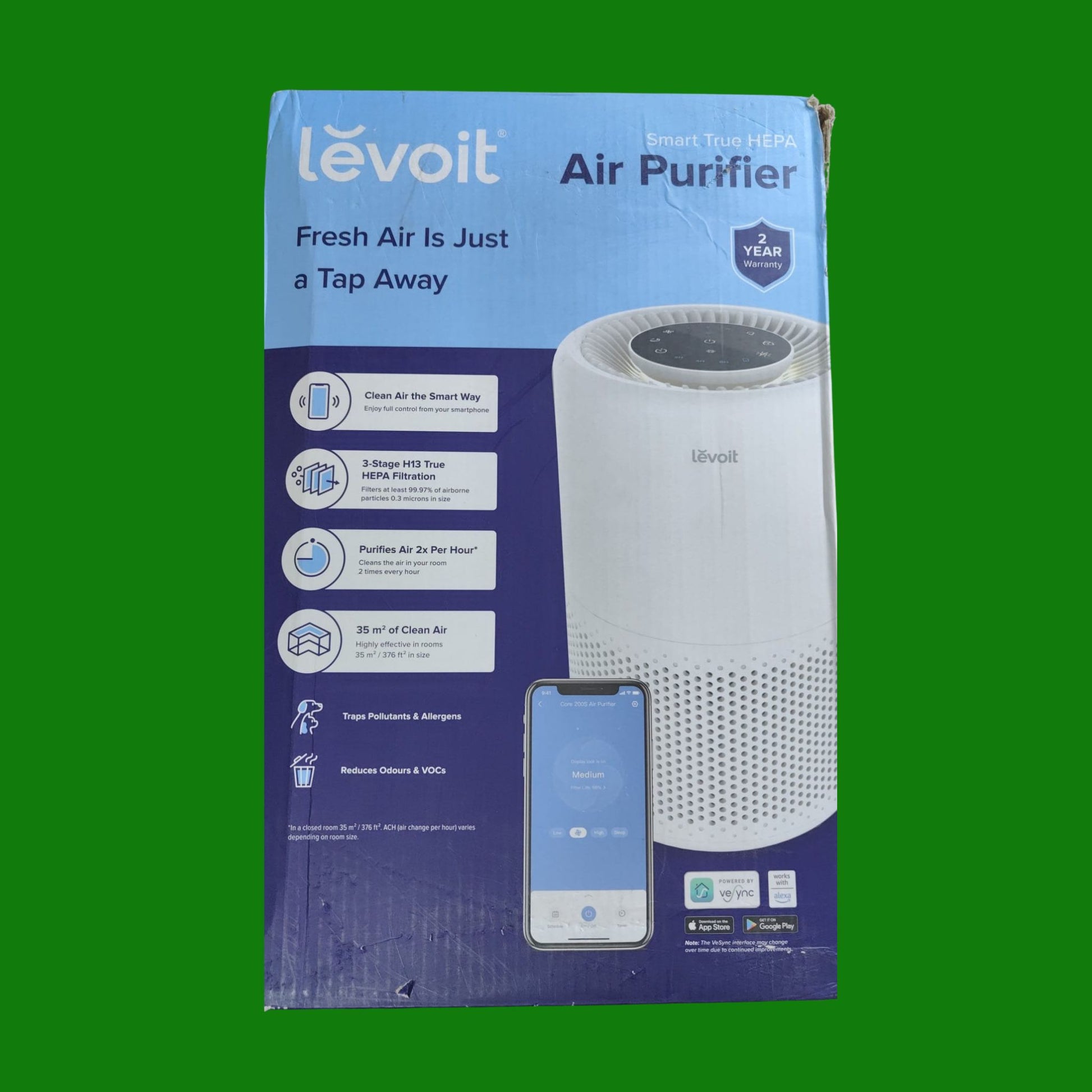LEVOIT Smart Purificatore d'Aria per Allergie e PM2.5