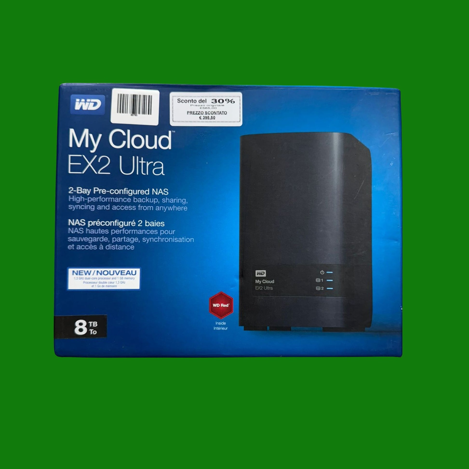 WD 8 TB My Cloud EX2 Ultra, NAS 2 allog Hard disk meccanico