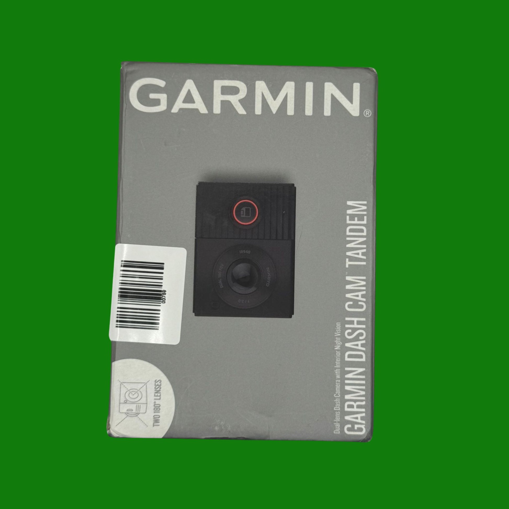 Garmin Dash Cam Tandem, Front and Rear Dual-Lens Dash Camera