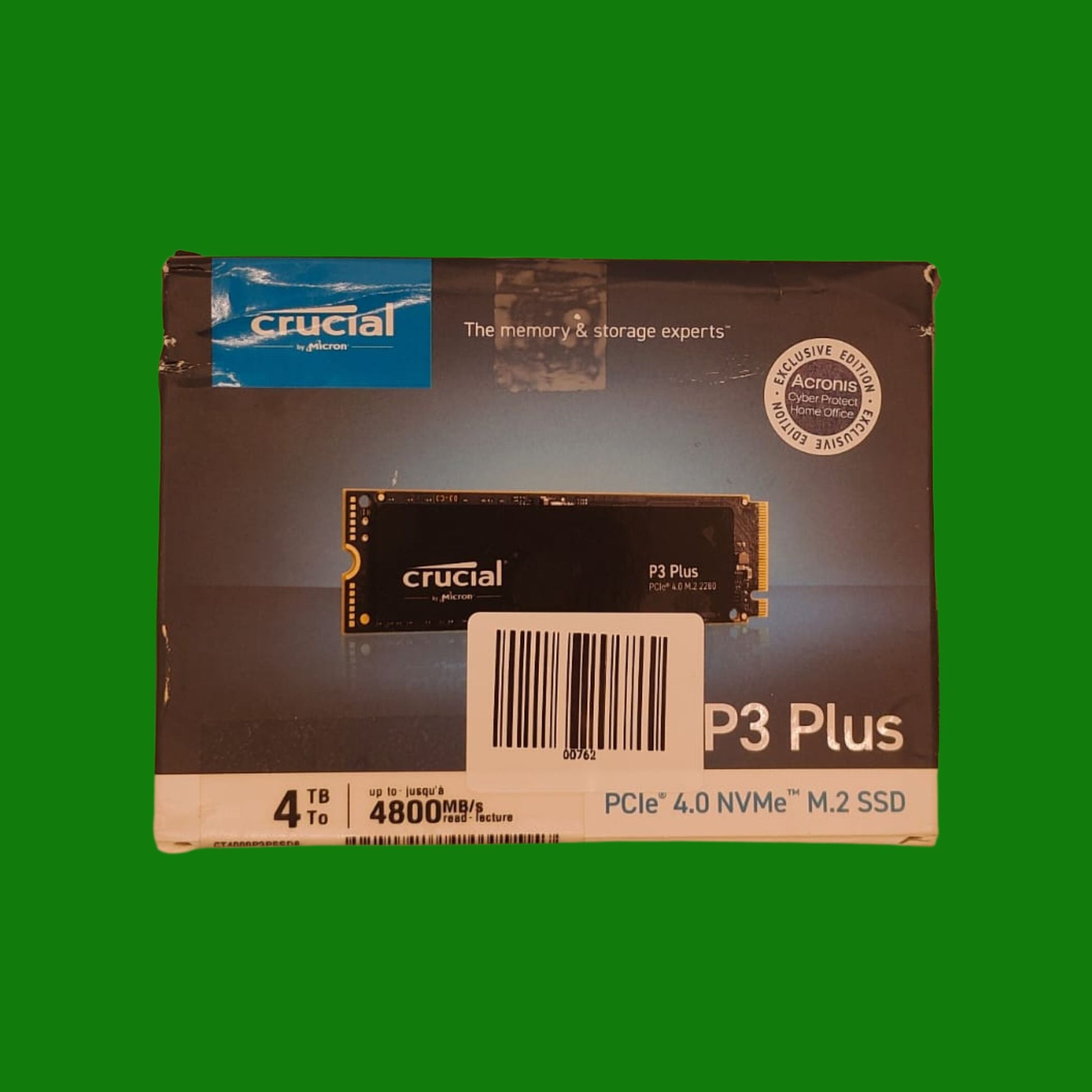 Crucial P3 Plus 4TB M.2 PCIe Gen4 NVMe Internal SSD - Fino a 4800MB/s