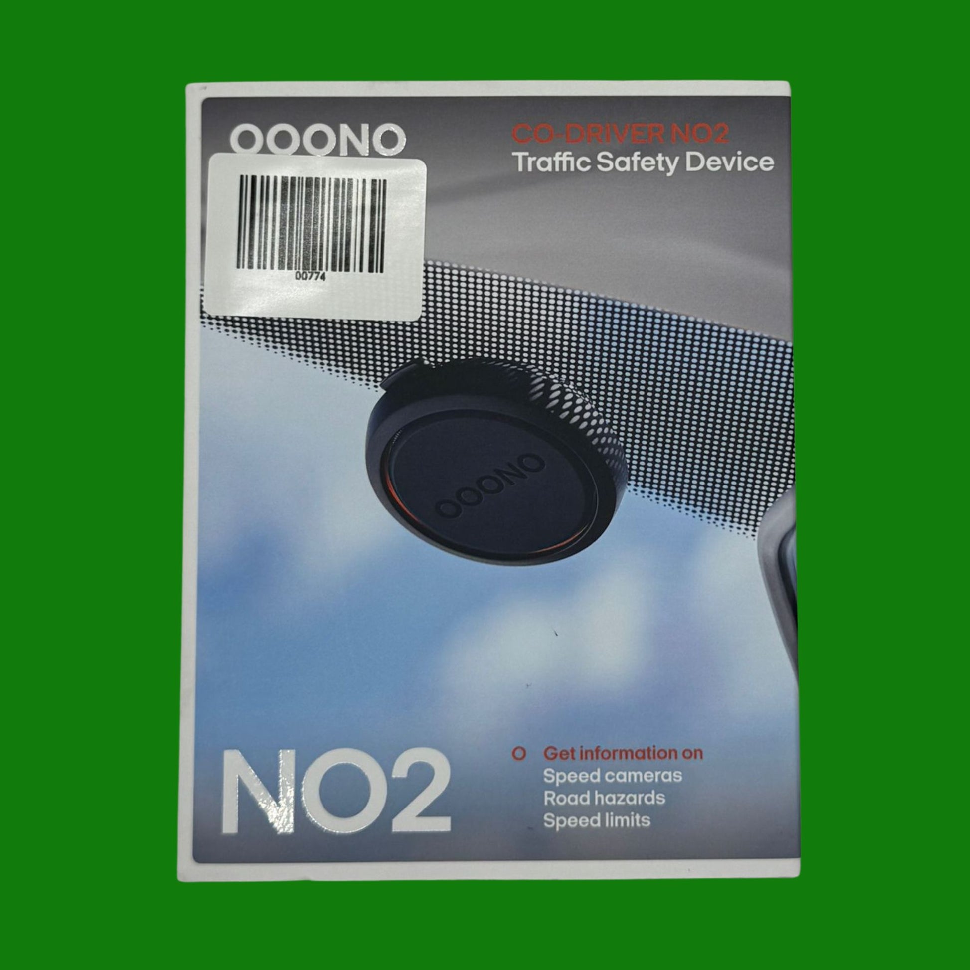 Ooono Co-Driver NO2 modello ottimizzato per auto, alert per autovelox e pericoli