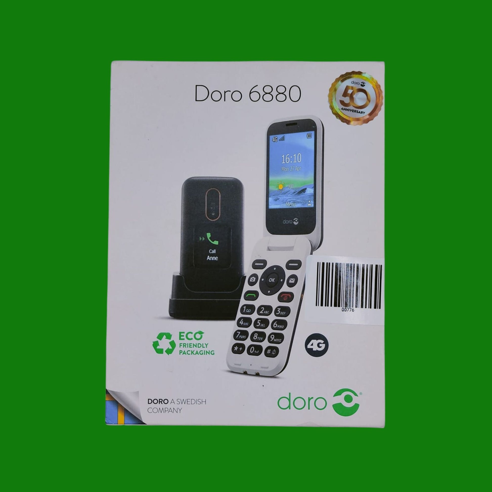 Doro 6880 7,11 mm (0.28") 124 g Nero Telefono per anziani