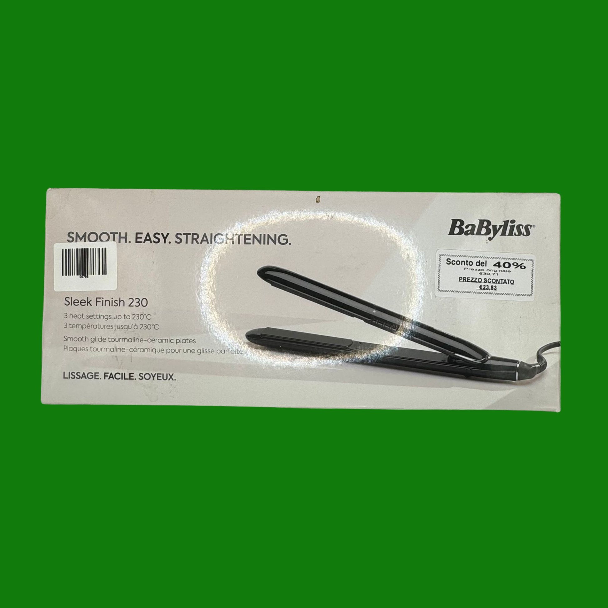 BaByliss ST255E Piastra Lisciante con Rivestimento in Titanium