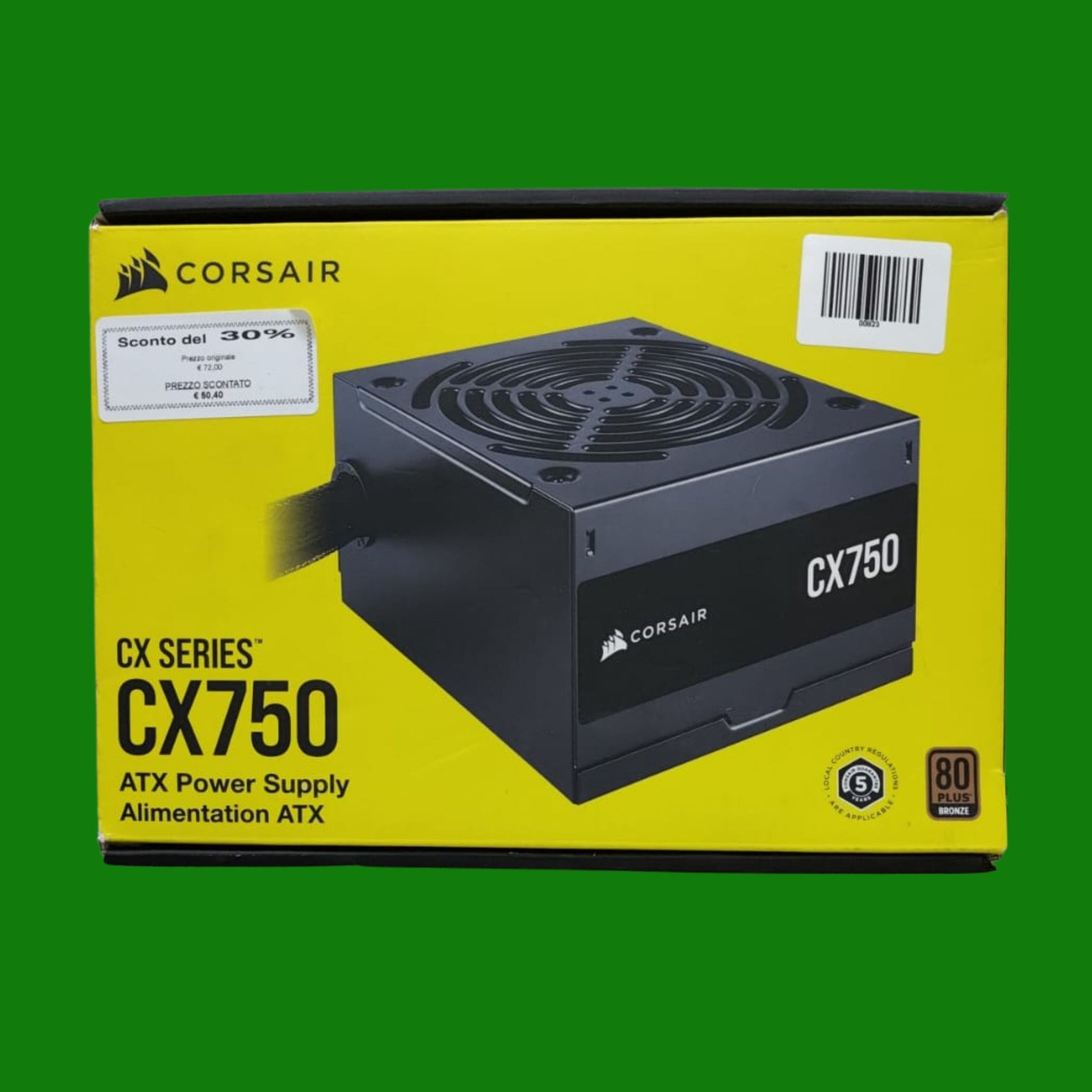 CORSAIR CX750 ATX 750W Alimentazione - Certificazione 80 PLUS Bronze