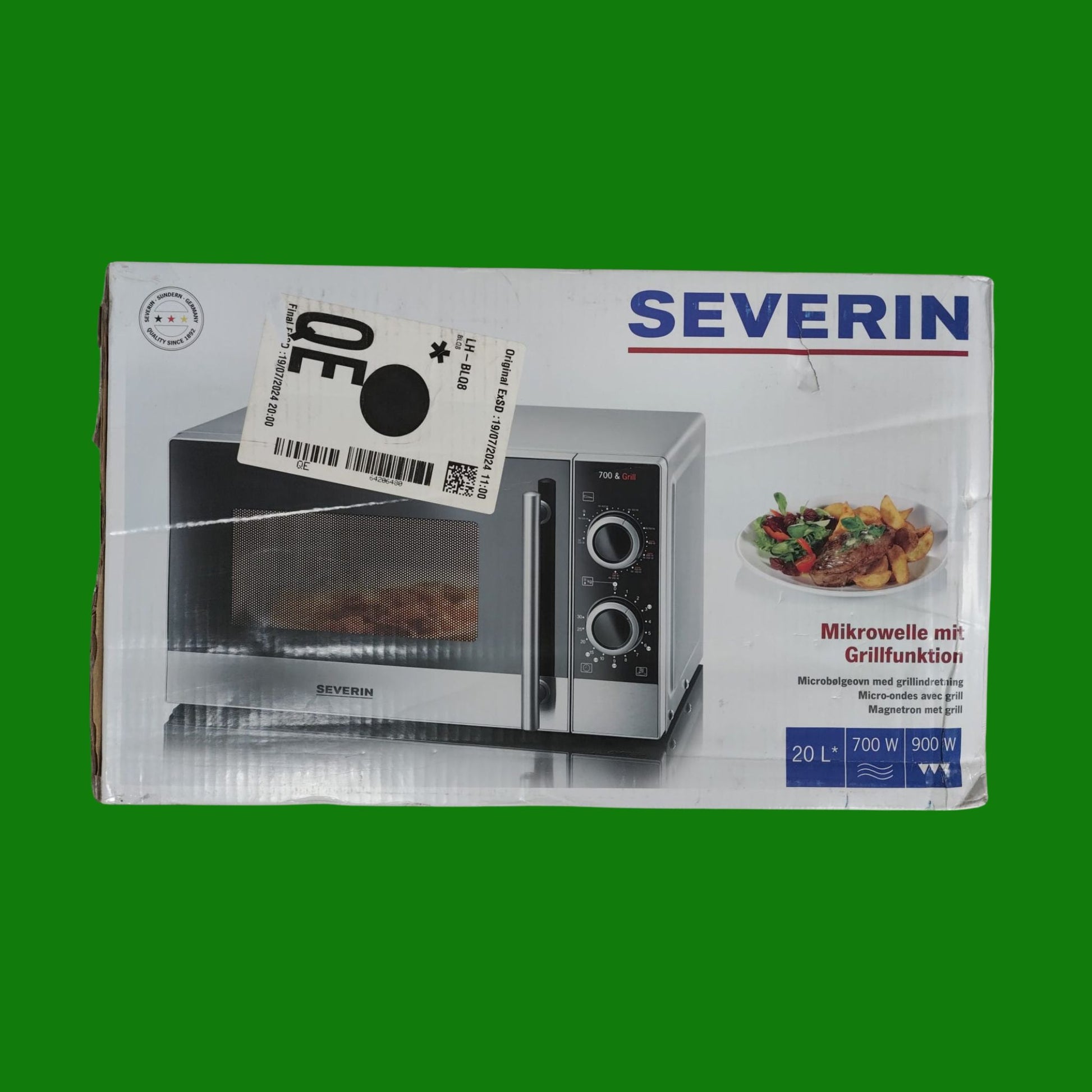 Severin MW 7874 Forno a microonde, 20 lt, con Grill (c6I)