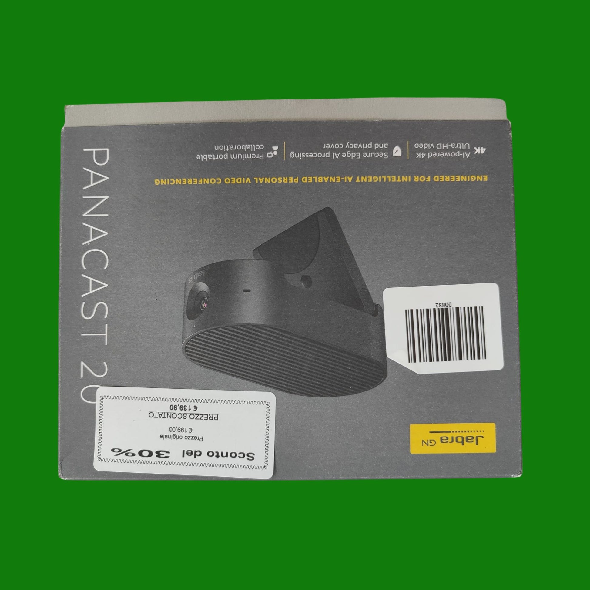 Jabra PanaCast 20 Webcam per videoconferenze in 4K