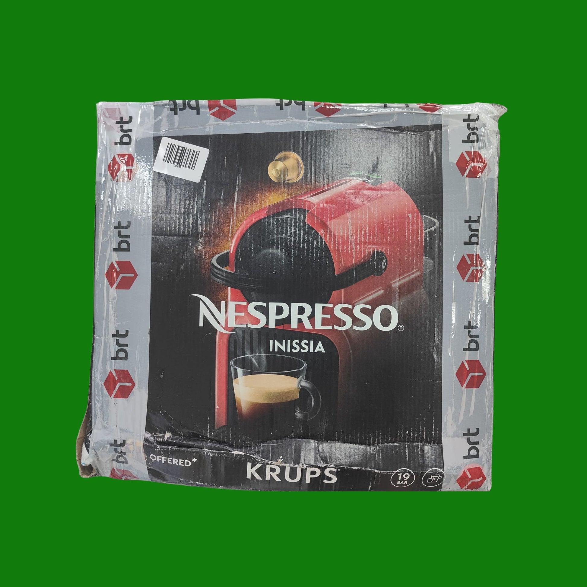 Nespresso Inissia EN80.B, Macchina da caffè di De'Longhi, Sistema Capsule Nespresso, Serbatoio acqua 0.7L, Nero