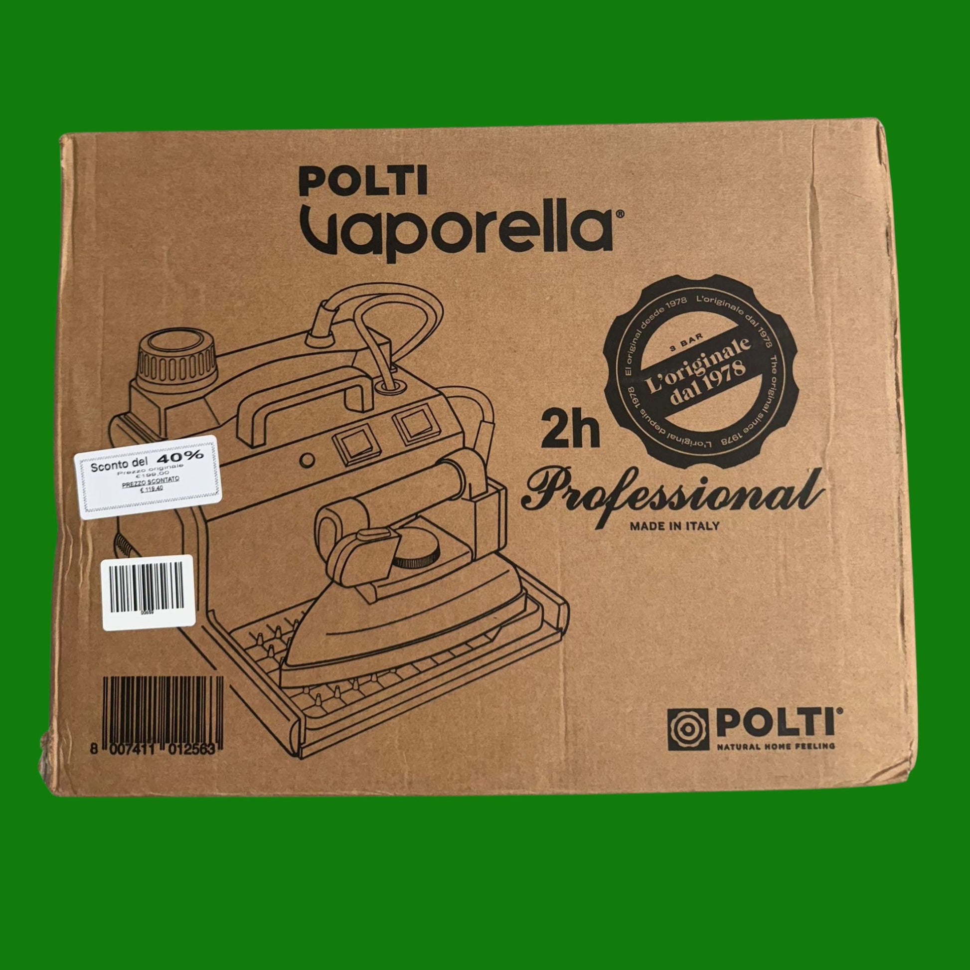 Polti Vaporella 2H Pro Kalstop, Ferro da Stiro a Vapore con Caldaia