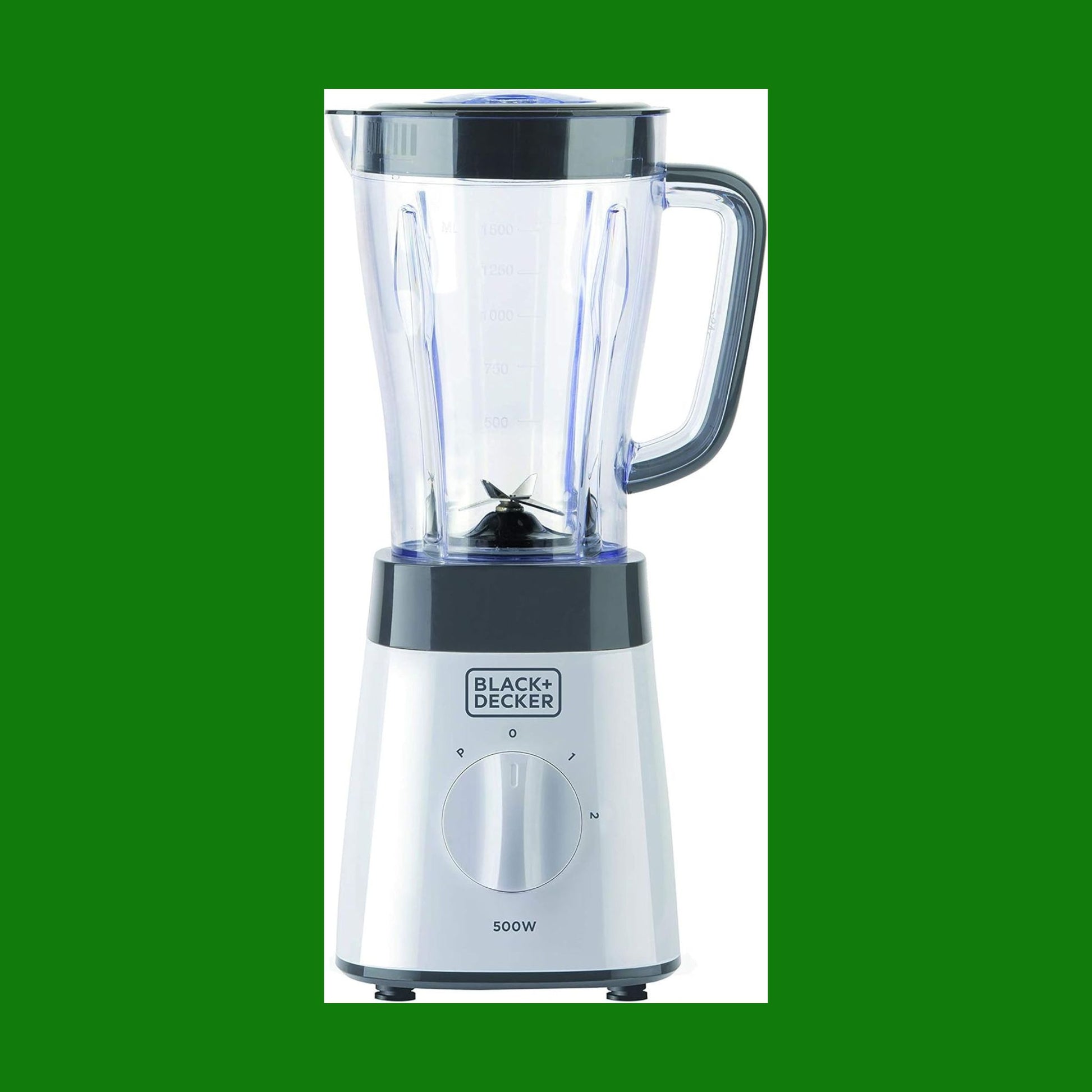 BLACK+DECKER BXJB500E Frullatore con Caraffa, 1,5L, Plastica, Bianco
