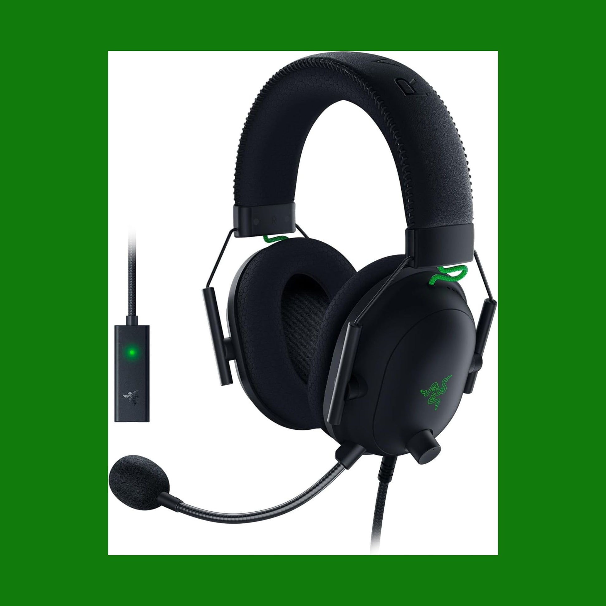 Razer BlackShark V2 - Cuffie da gioco premium Esports + USB Mic Enhancer
