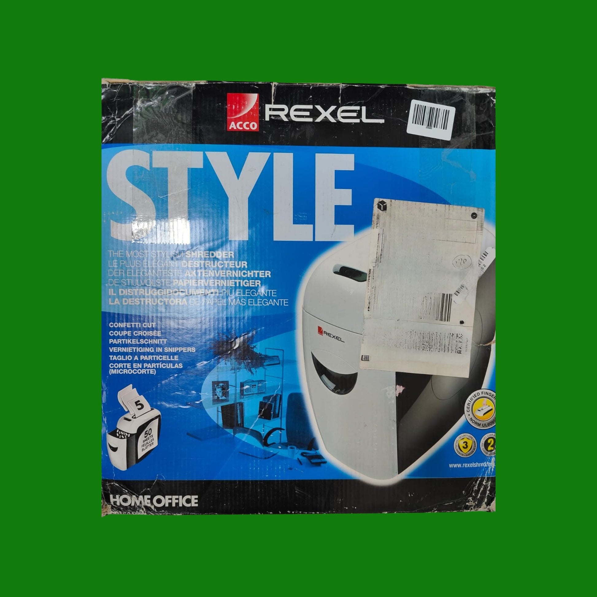 REXEL Style - Distruggidocumenti Manuale