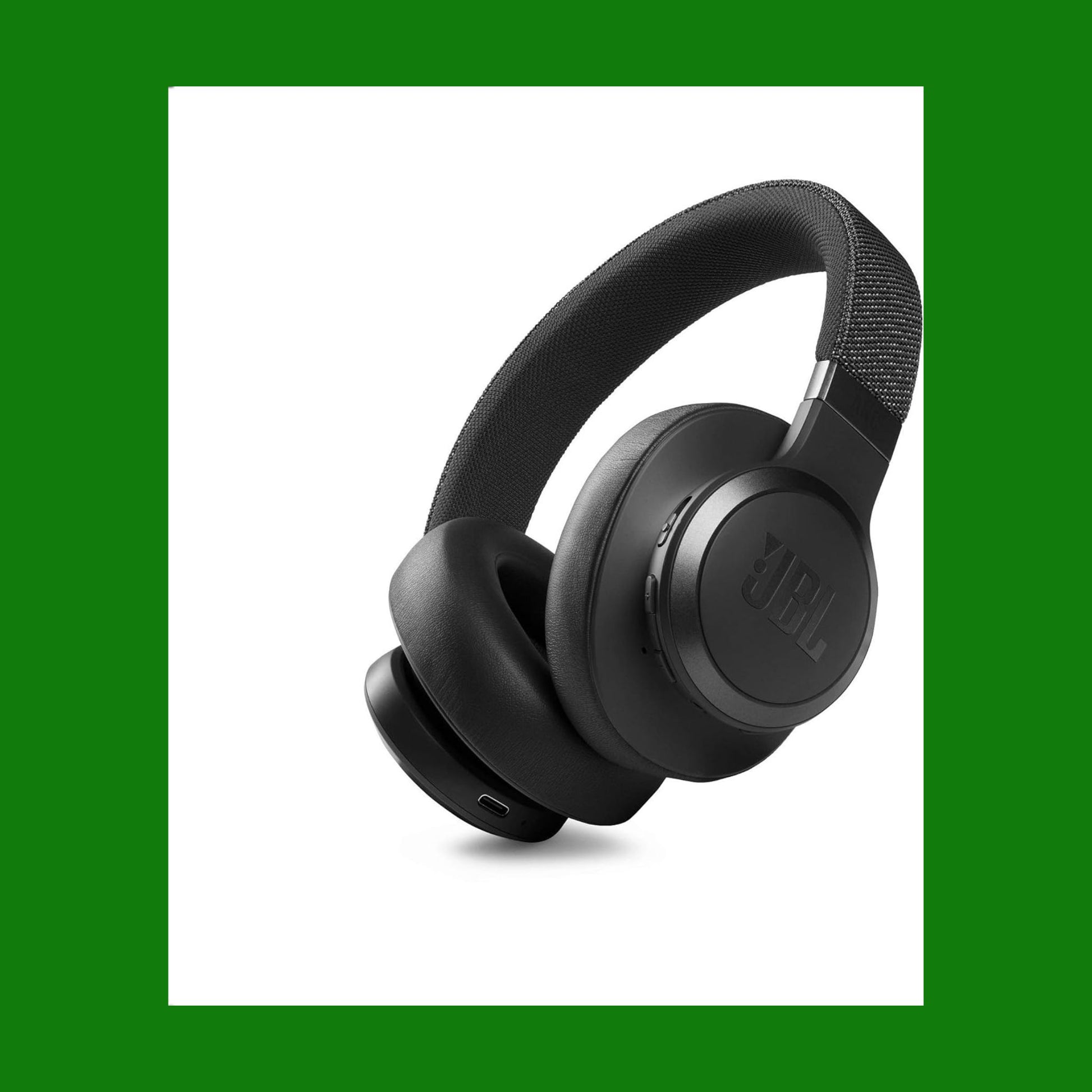 JBL LIVE 660 NC, Cuffie Over-Ear Wireless Bluetooth con Cancellazione Adattiva del Rumore, Cuffia Pieghevole Senza Fili per Musica, Chiamate e Sport, Fino a 50h di Autonomia, Nero
