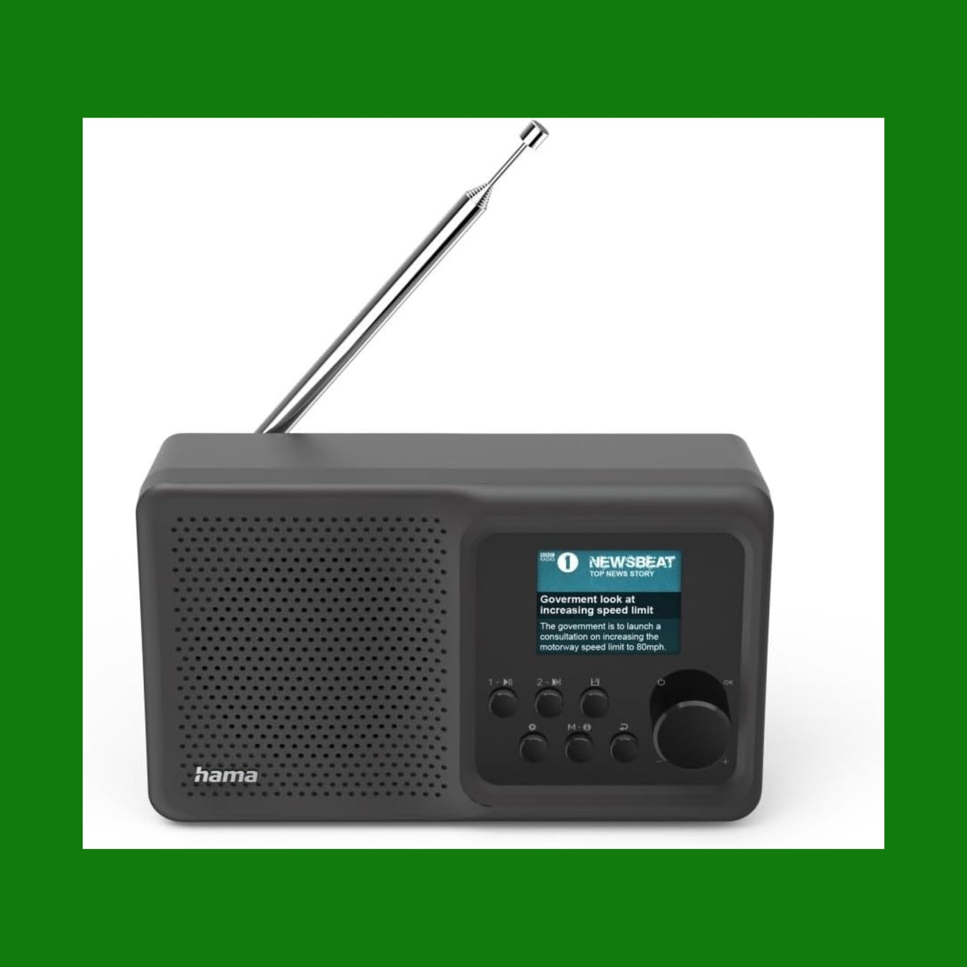 Hama DAB Radio digitale con Bluetooth e batteria DR5BT (scatola portatile, radio mobile con DAB/DAB+/FM, display a colori, funzionamento semplice, USB C, 8 ore, piccolo, Aux) nero
Fai clic per visualizzare la vista completa
Hama DAB Radio digitale con Bl