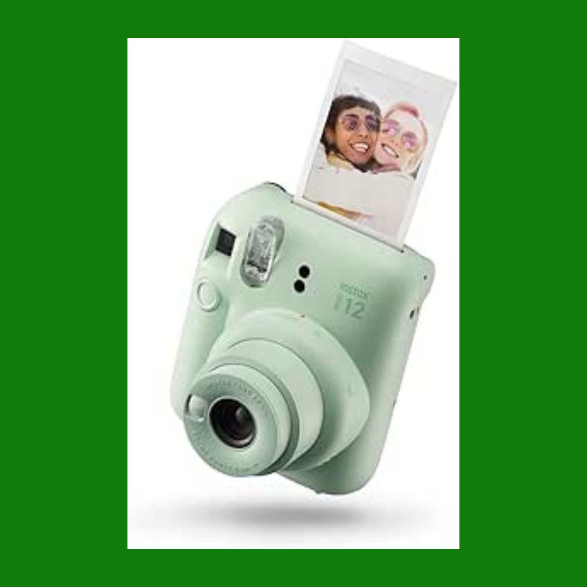 Fujifilm instax mini 12 Mint Green - Macchina Fotografica Istantanea, Specchietto Selfie e Modalità Close Up