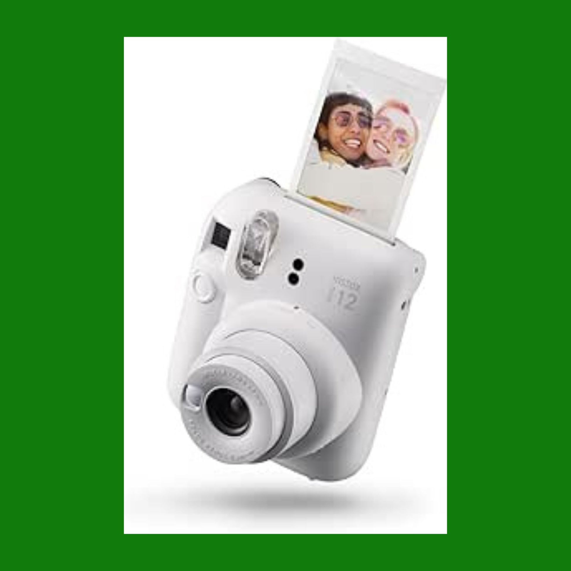 Fujifilm instax mini 12 Clay White - Macchina Fotografica Istantanea, Specchietto Selfie e Modalità Close U