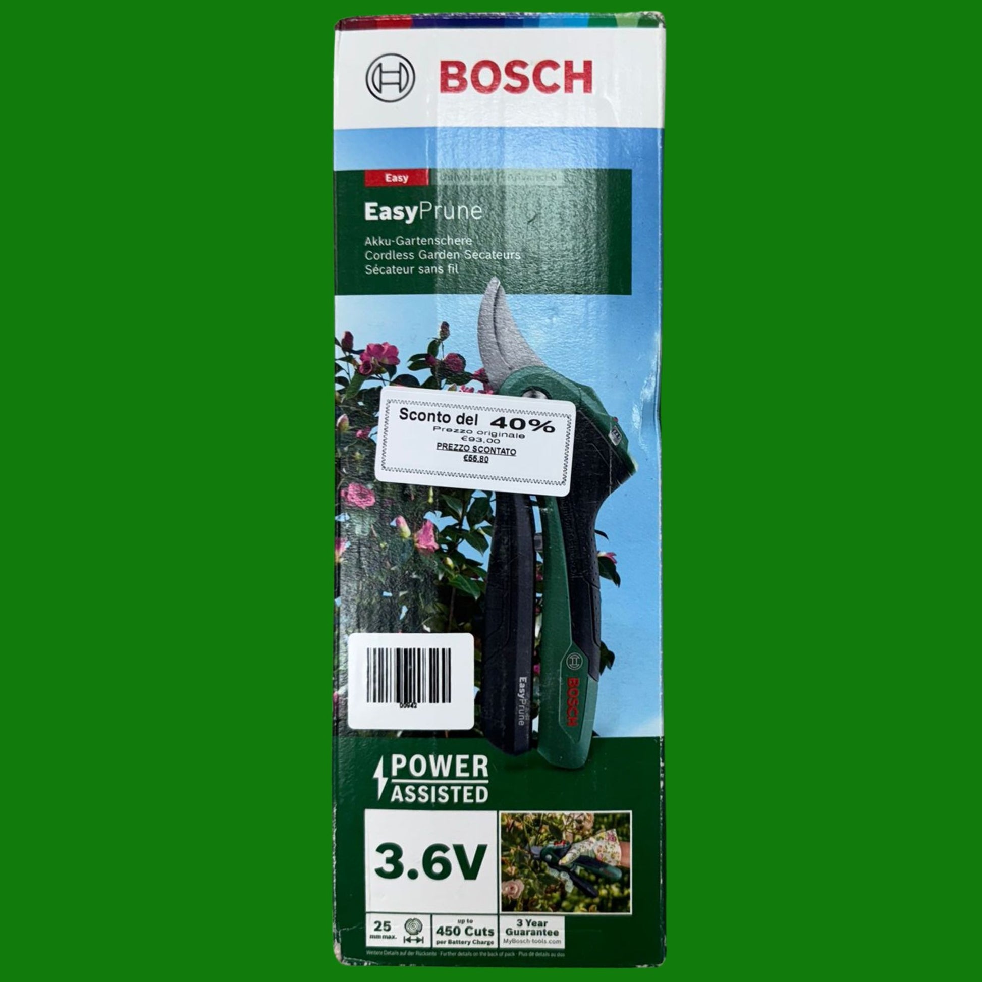 Bosch Cesoie a batteria EasyPrune (batteria integrata da 3,6 V