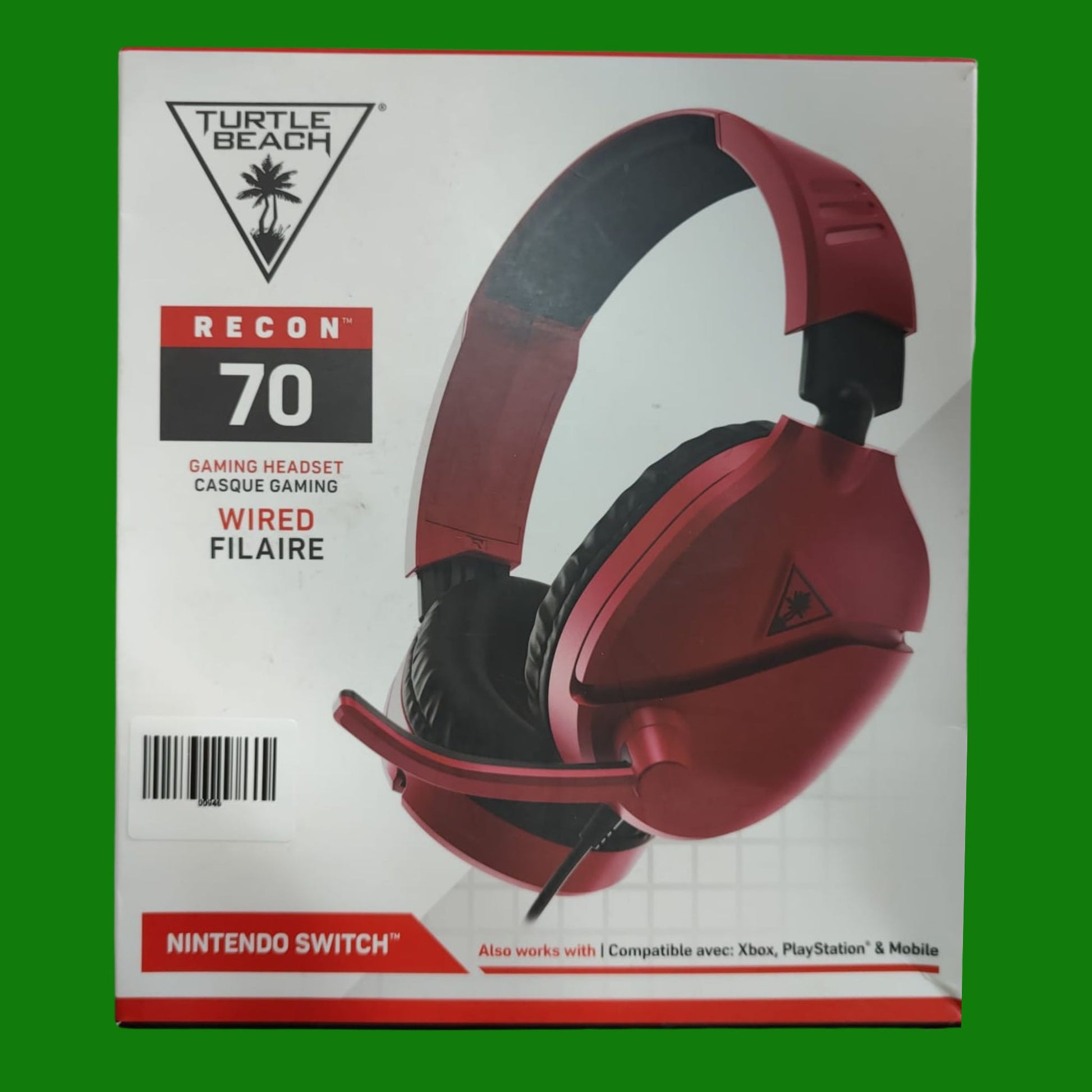 Cuffie da gioco Turtle Beach Recon 70N Midnight Red per Nintendo Switch