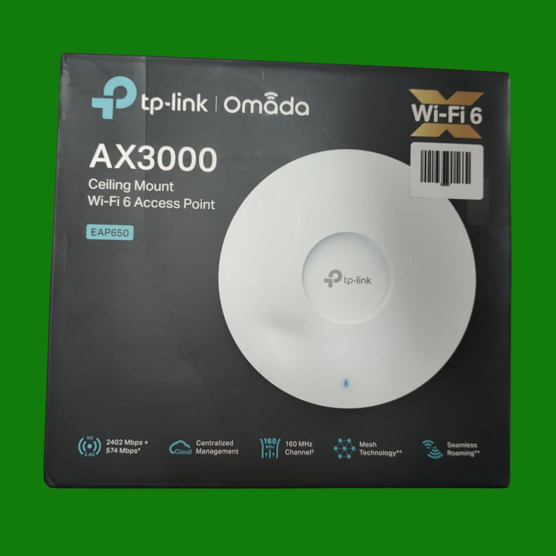 TP-Link EAP650 Access Point Wireless Wi-Fi 802.11ax AX3000 Dual Band