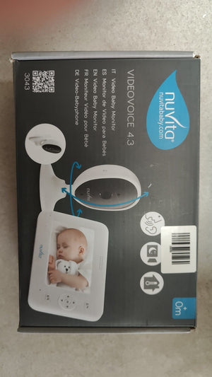 Nuvita Video Baby Monitor Digitale VIDEOVOICE 4.3 Wi-fi, Termometro E Melodie