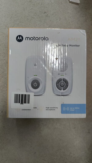 Motorola Nursery AM21 Audio Baby Monitor - Monitor Digitale con Tecnologia DECT per Monitoraggio Audio - Lungo Raggio
