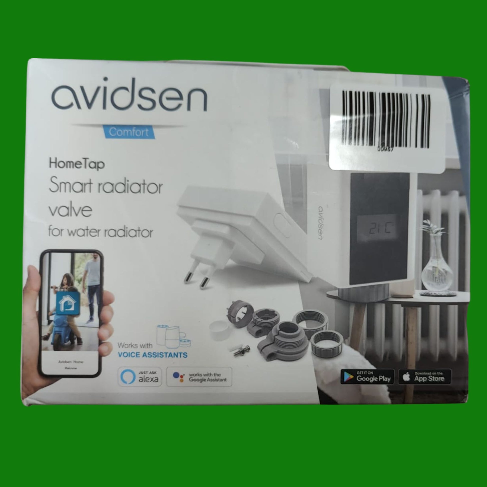 AVIDSEN Kit di avviamento termostato per radiatore intelligente con adattatore