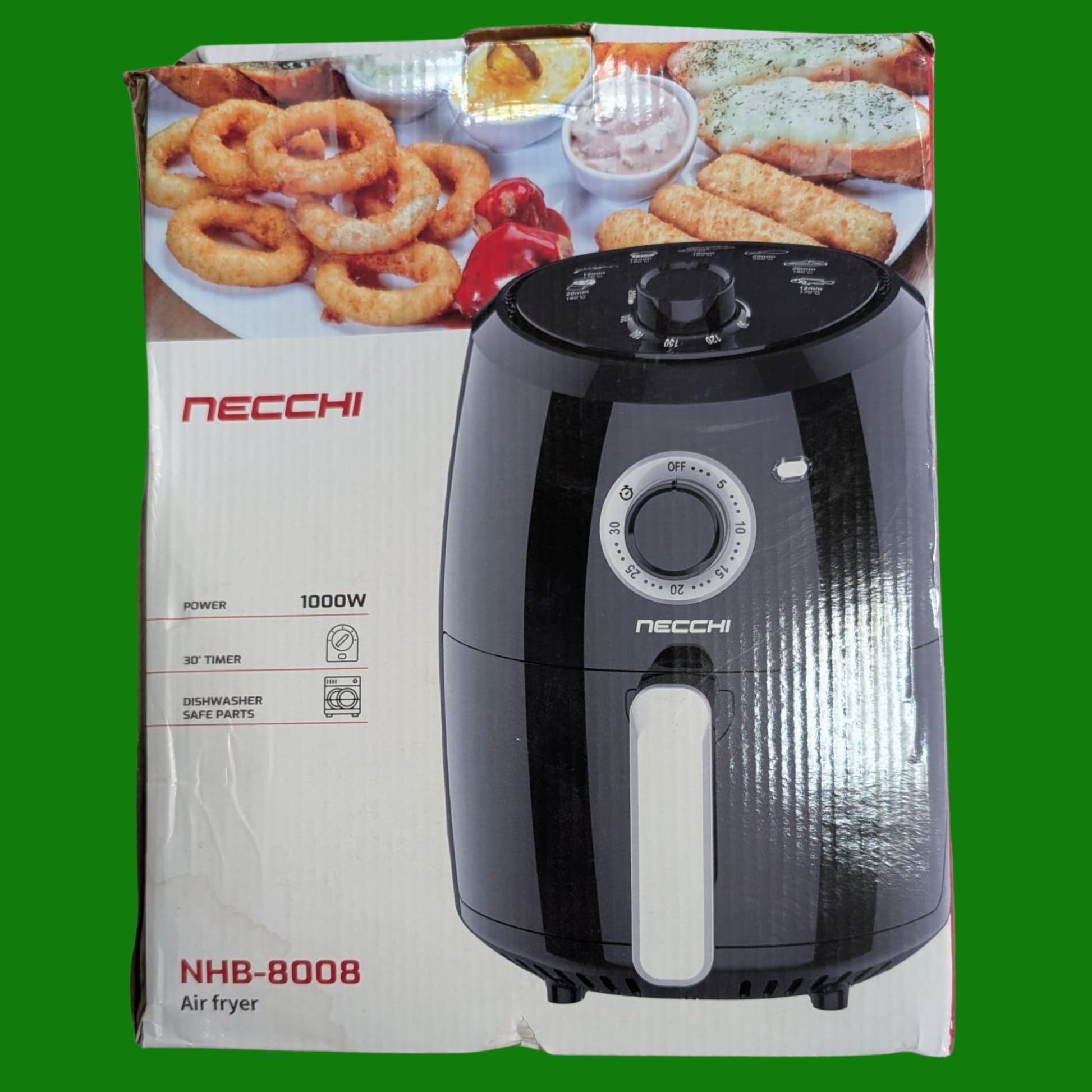 Friggitrice Ad Aria Necchi NHB-8008 Colore Nero 2,4lt 1000 W