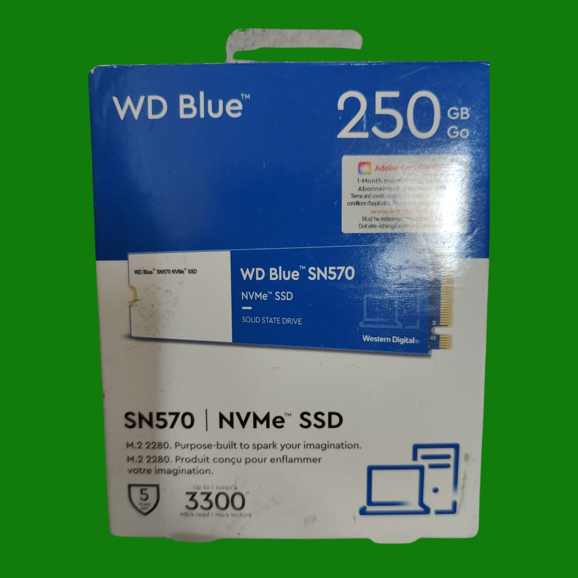 WD Blue SN570 250GB M.2 PCIe NVMe SSD