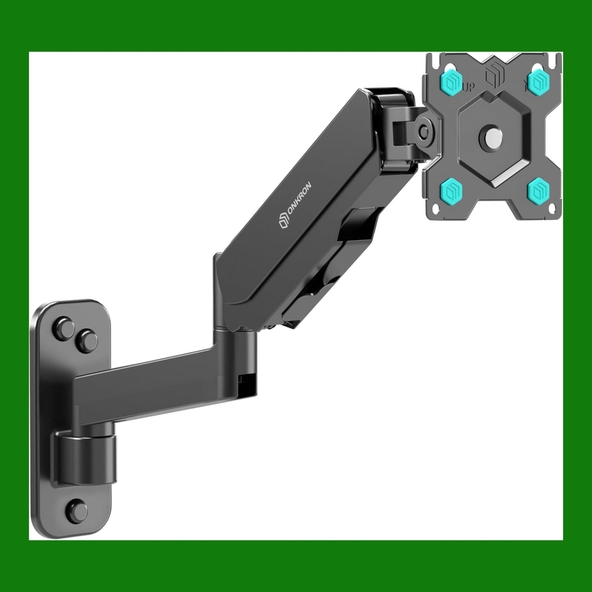 ONKRON Supporto TV da 13 a 34 pollici, Porta TV da Parete in Colore Nero