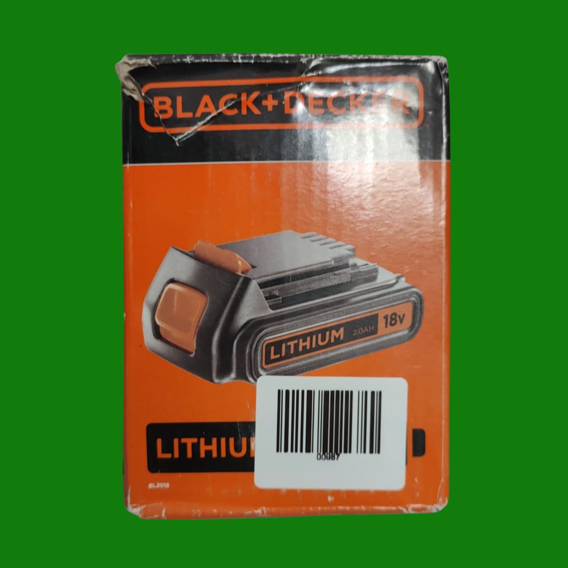 BLACK+DECKER 18V, 2.0AH, batteria agli ioni di litio,
