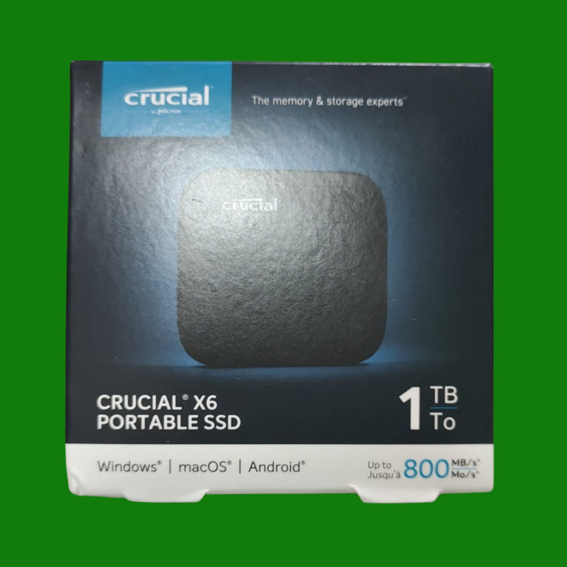 Crucial X6 da 1TB SSD Portatile - Fino a 800MB/s - PC e Mac