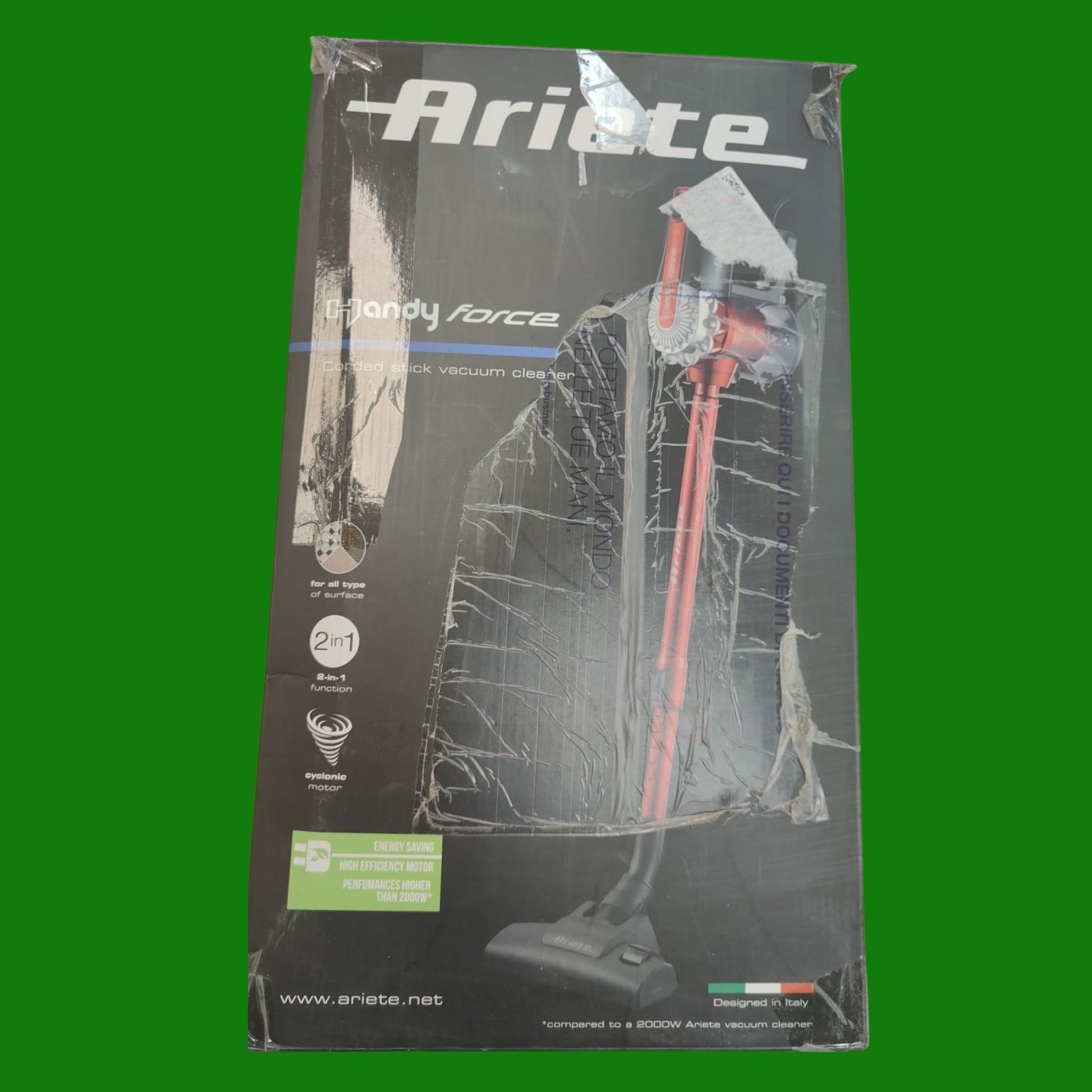 Ariete 2772 Evolution, Scopa elettrica senza sacco, Motore ciclonico