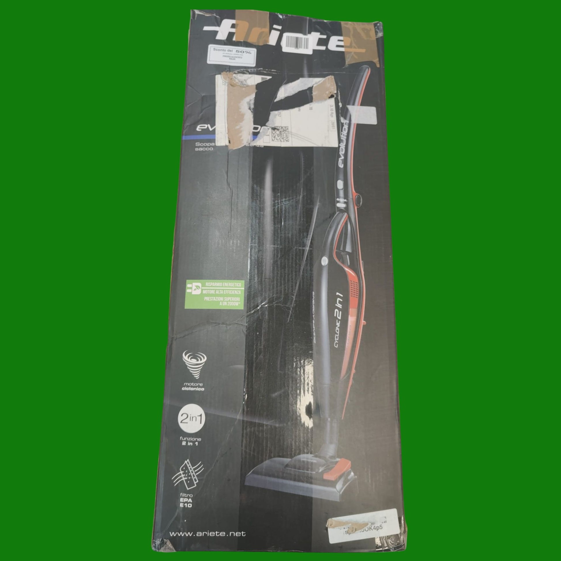 Ariete 2761 Handy Force - Scopa Elettrica con filo - Aspirapolvere Aspirabriciole