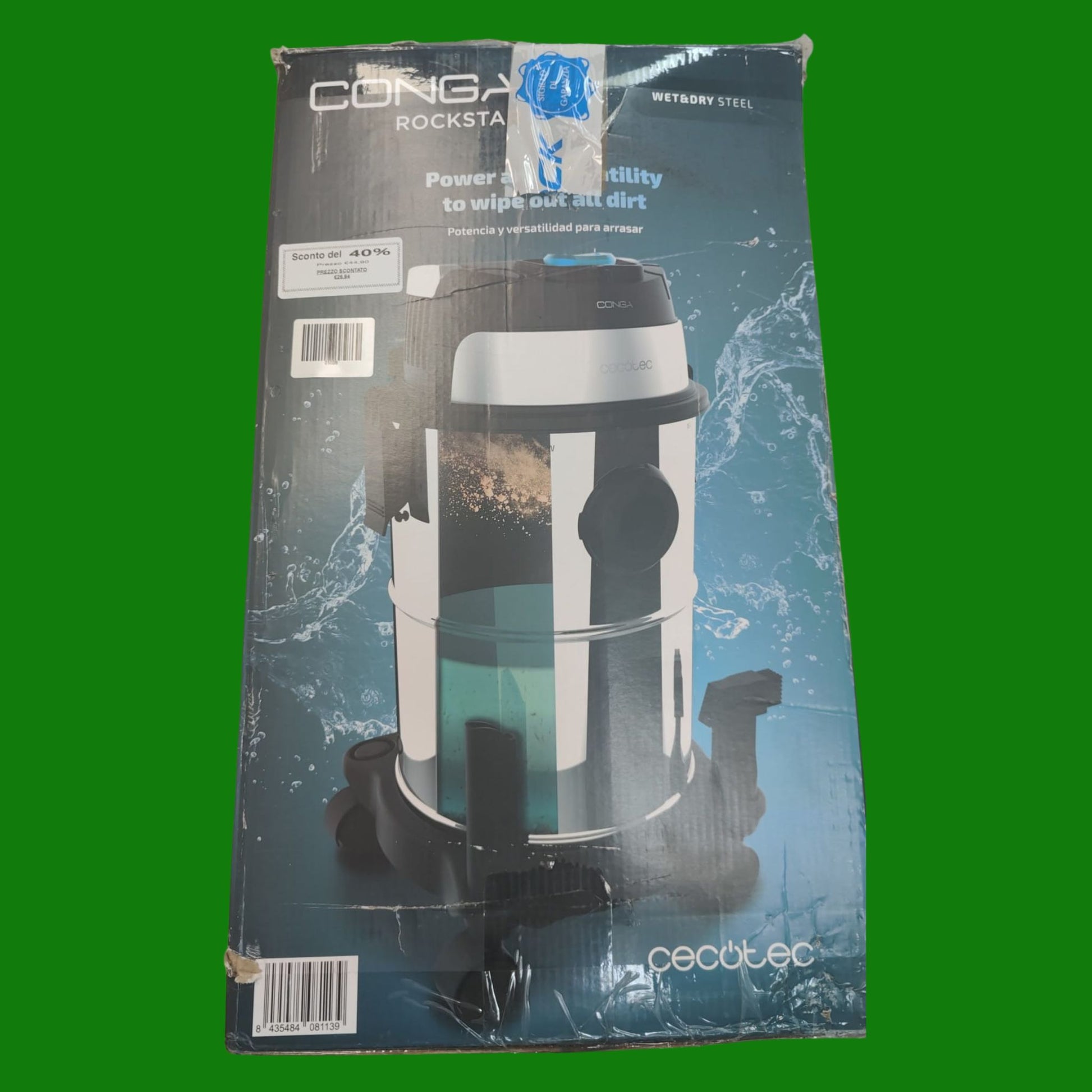 Cecotec 20 L Aspirapolvere Solidi e Liquidi Conga Rockstar Wet & Dry