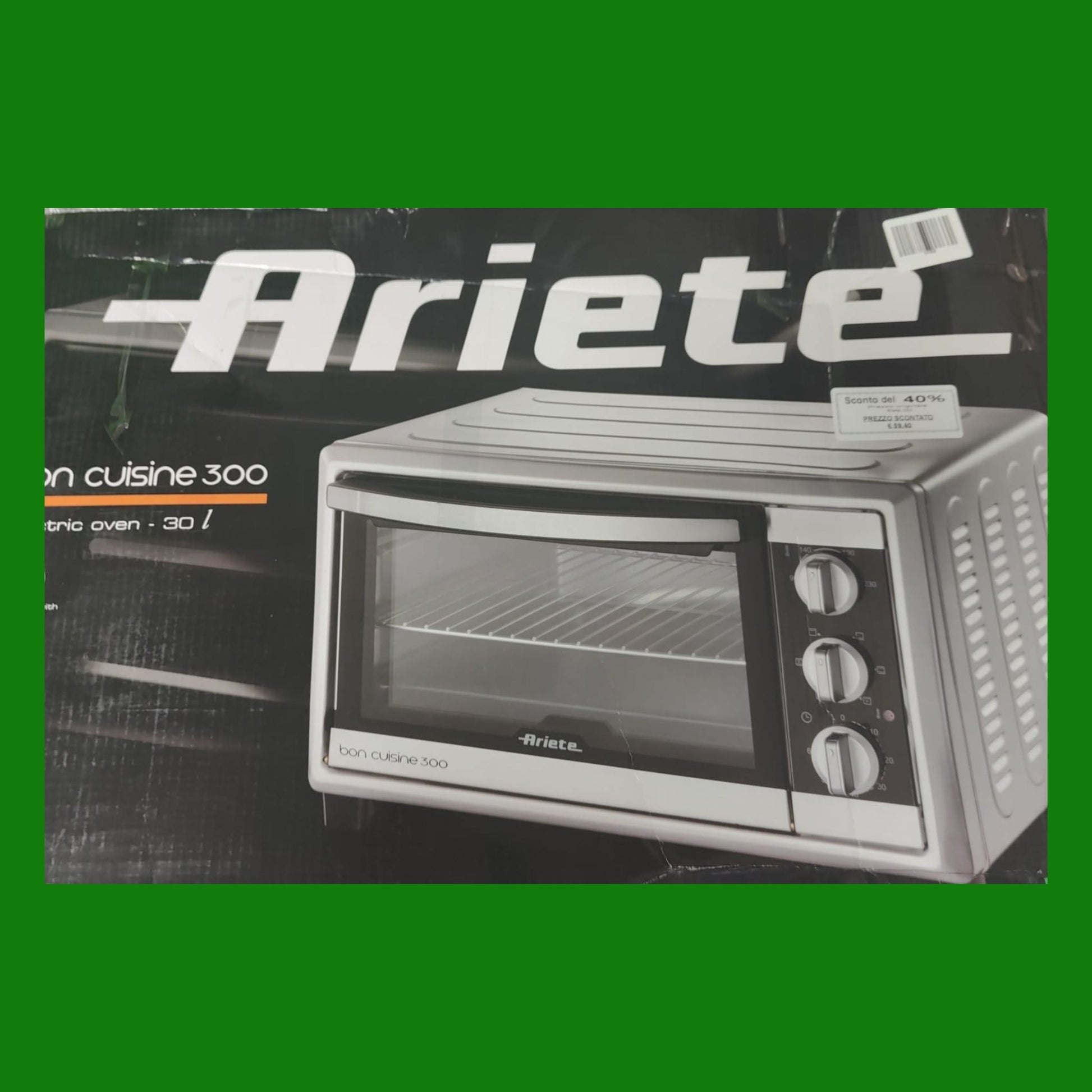 Ariete 985 Forno Elettrico Ventilato 30 litri - Bon Cuisine 300